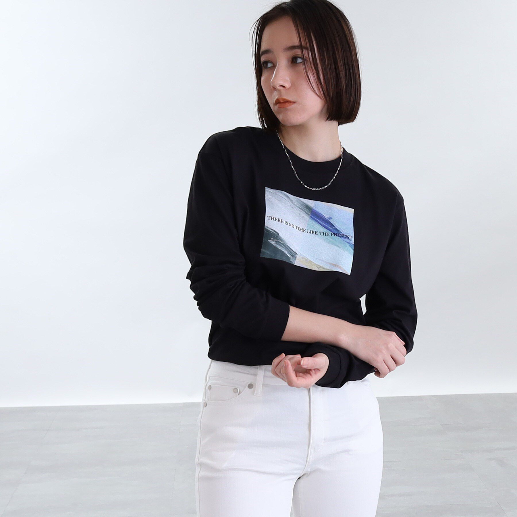 INDIVI「【WORLD for the World】フォトプリント ロンT」|Tシャツ・カットソー|