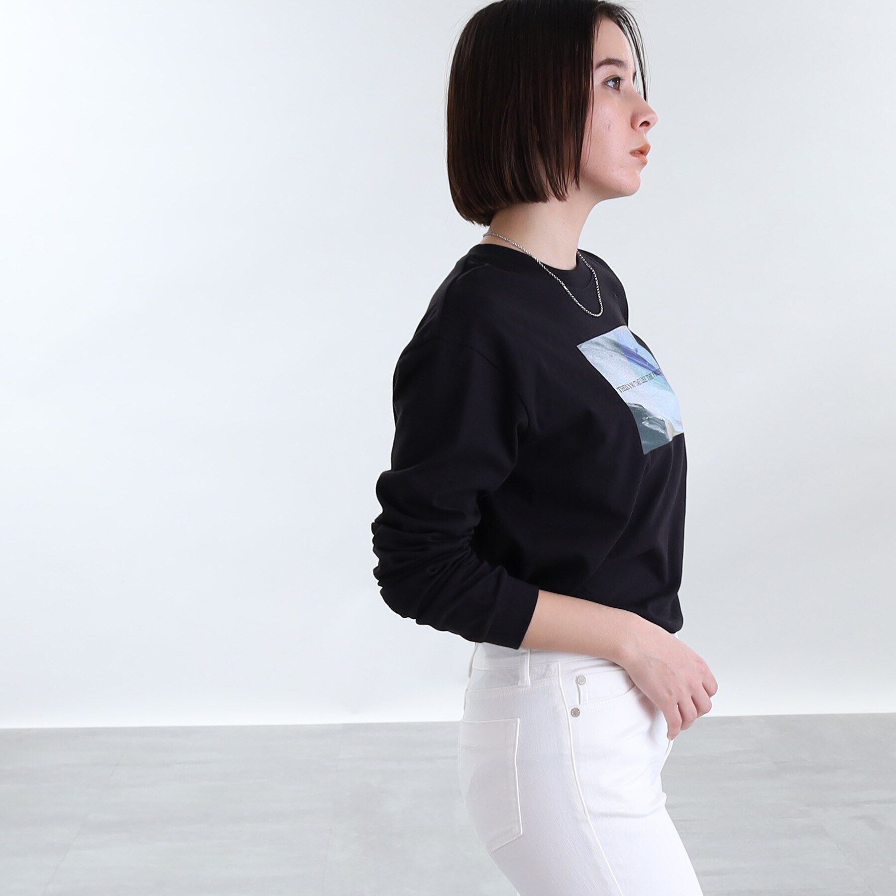 INDIVI「【WORLD for the World】フォトプリント ロンT」|Tシャツ・カットソー|