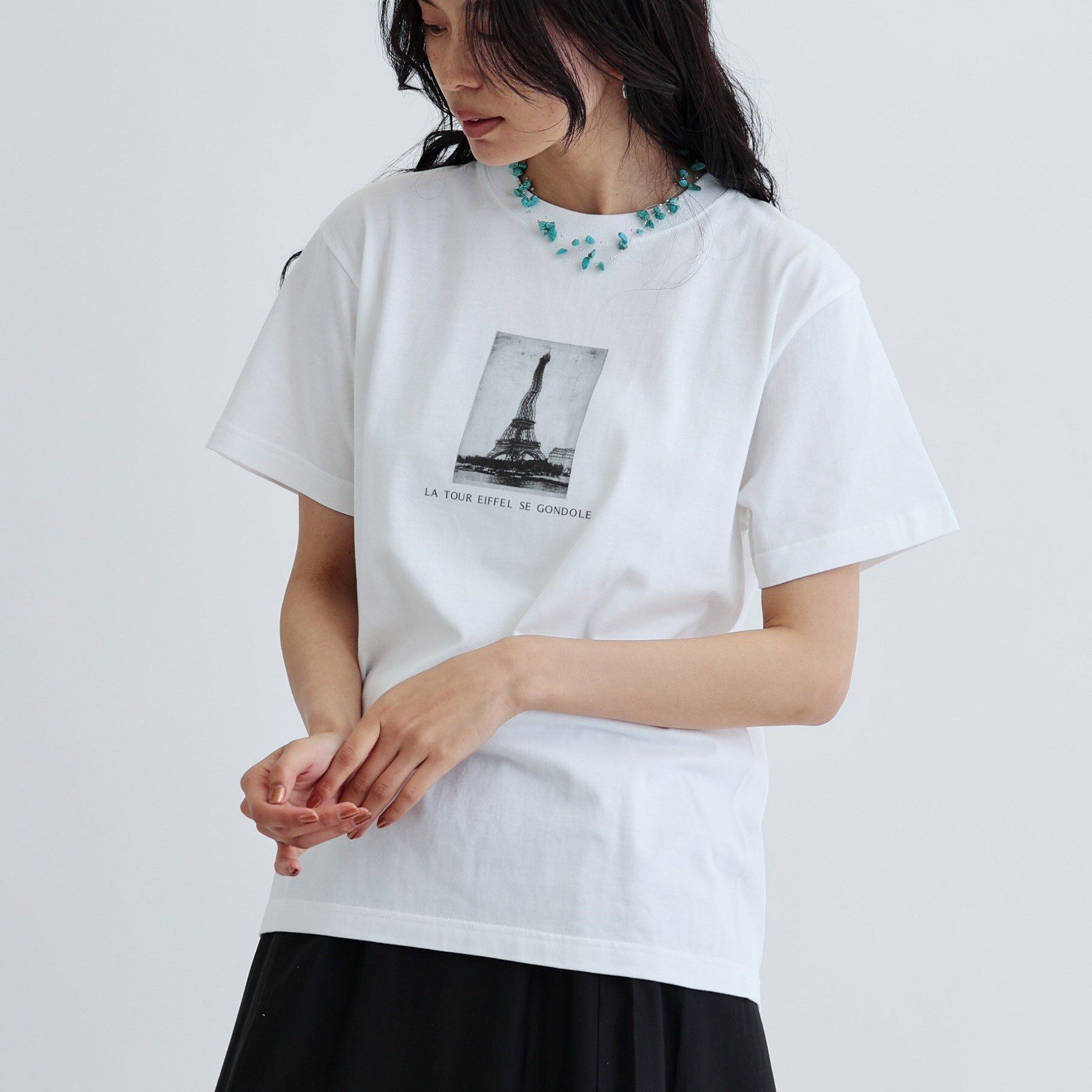 GALLEST「【ANGE IN DISGUISE】TOUR EIFFEL プリントTシャツ」|Tシャツ・カットソー|