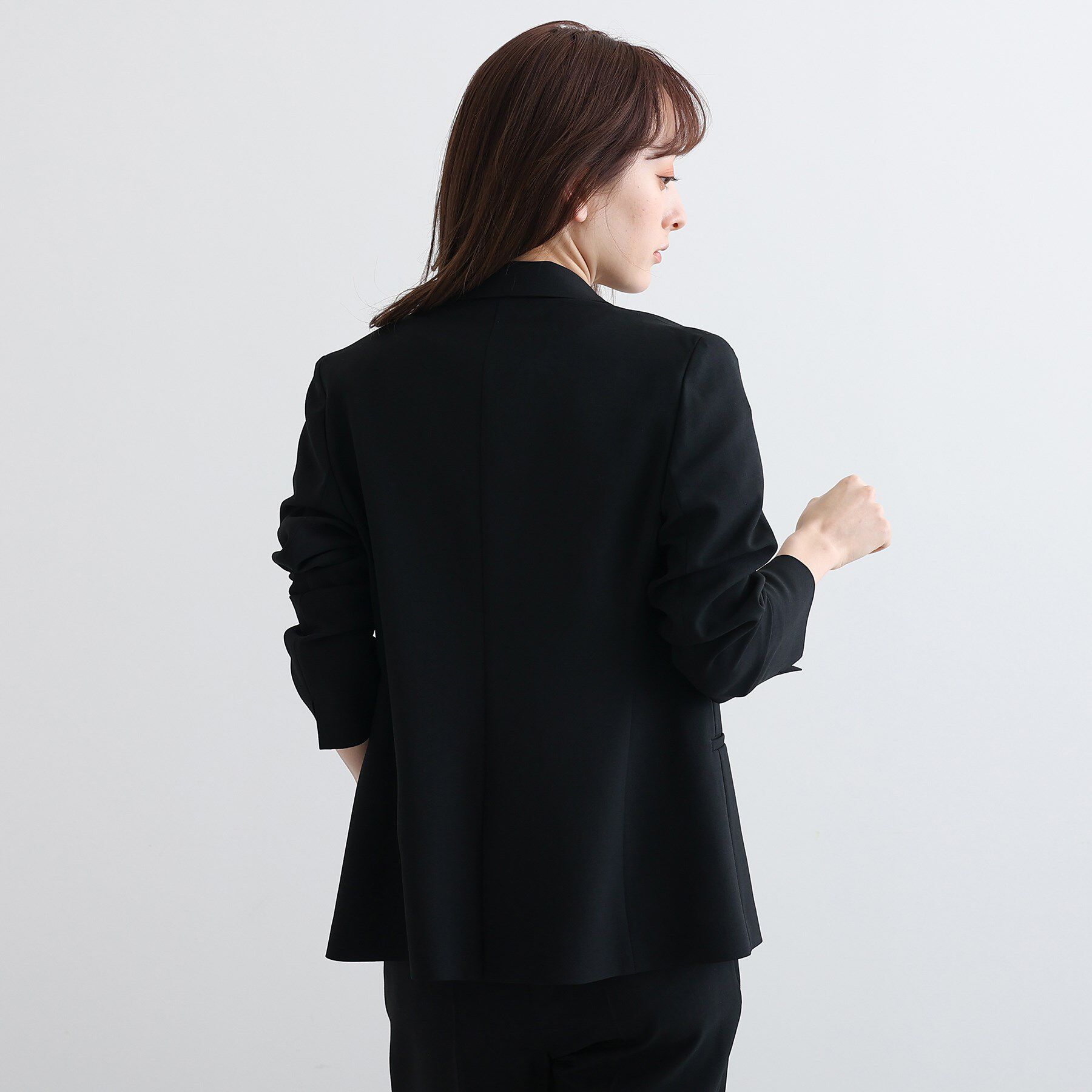 INDIVI「【定番スーツ/UVケア/接触冷感/洗える】テーラードジャケット」|スーツ|