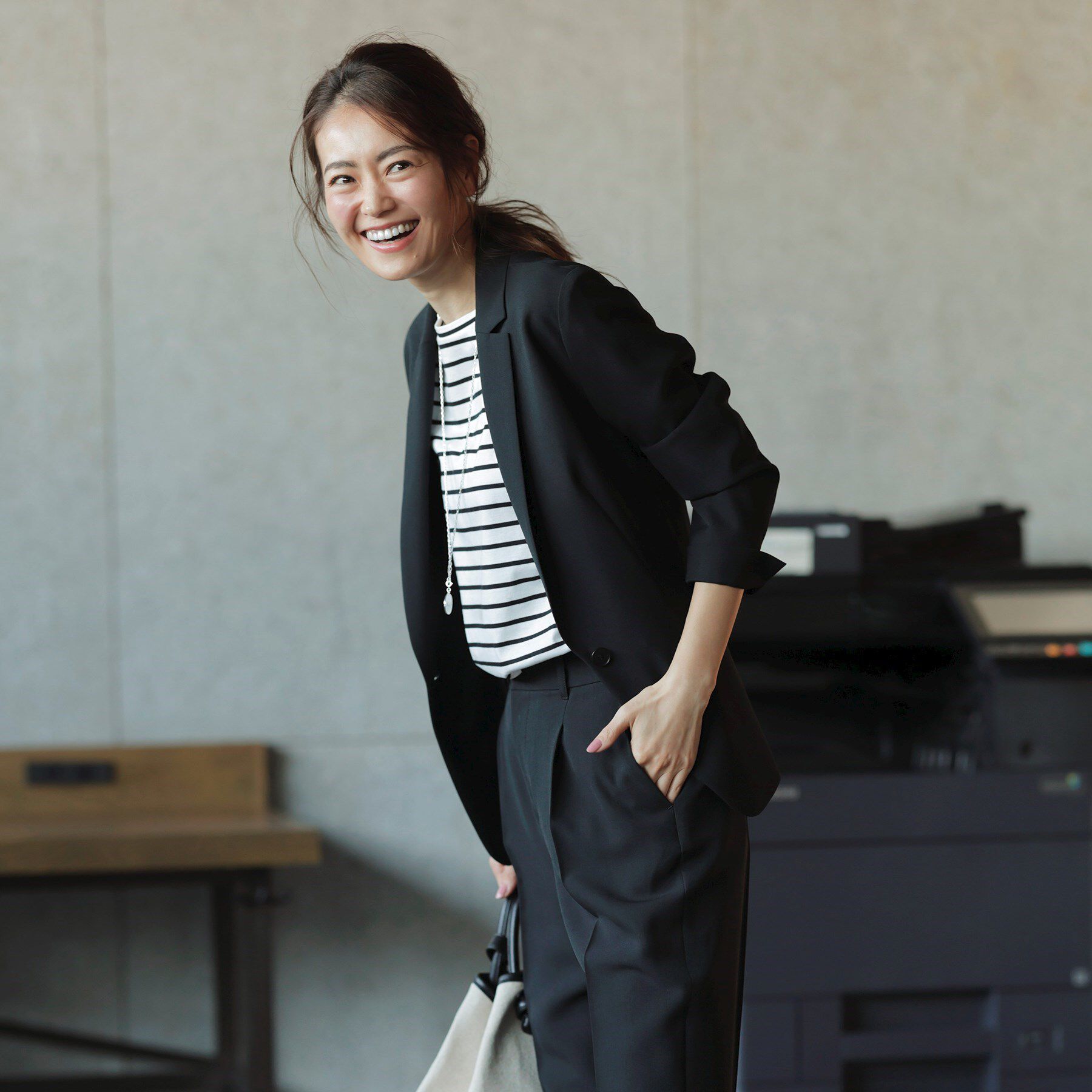 INDIVI「【定番スーツ/UVケア/接触冷感/洗える】テーラードジャケット」|スーツ|