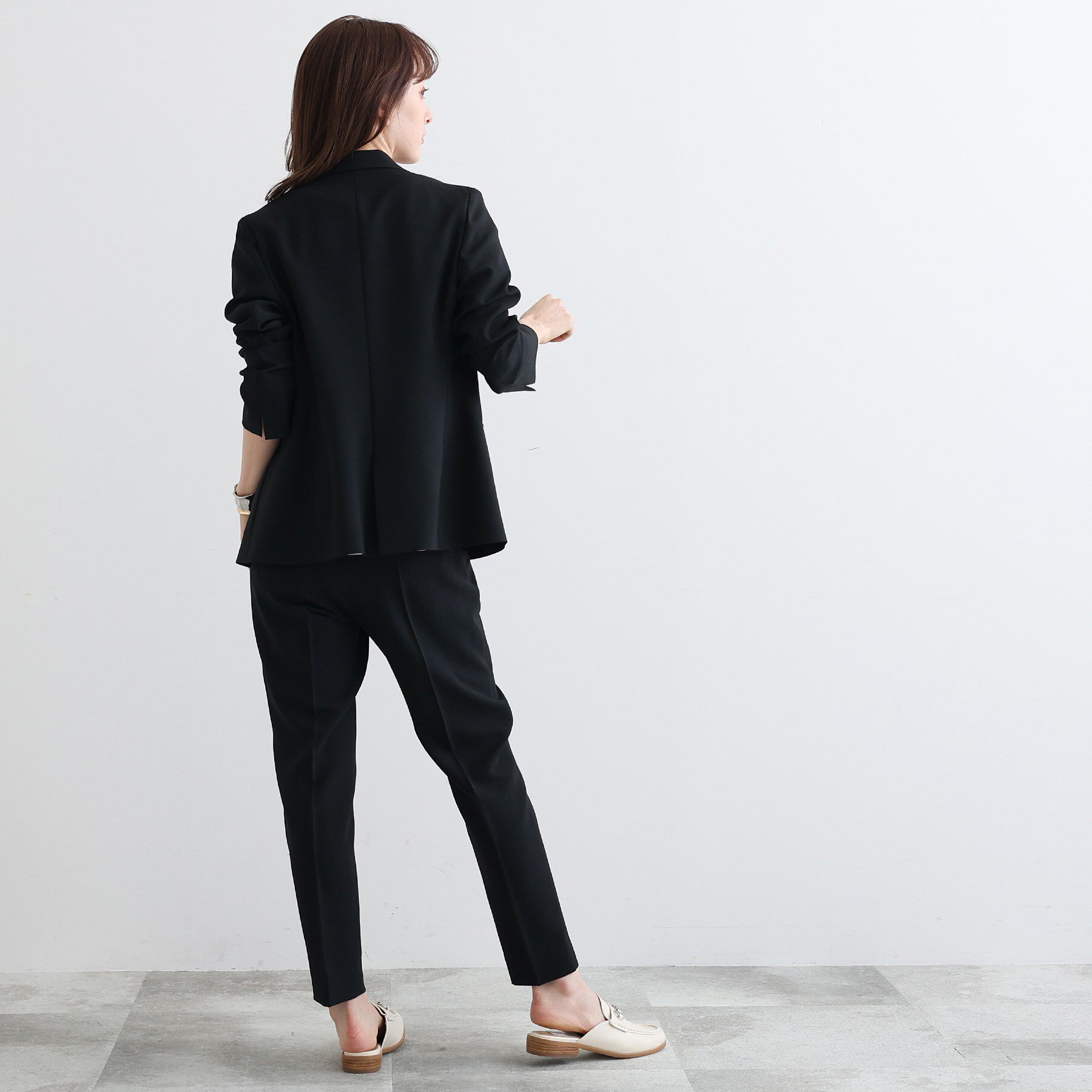 INDIVI「【定番スーツ/UVケア/接触冷感/洗える】テーラードジャケット」|スーツ|