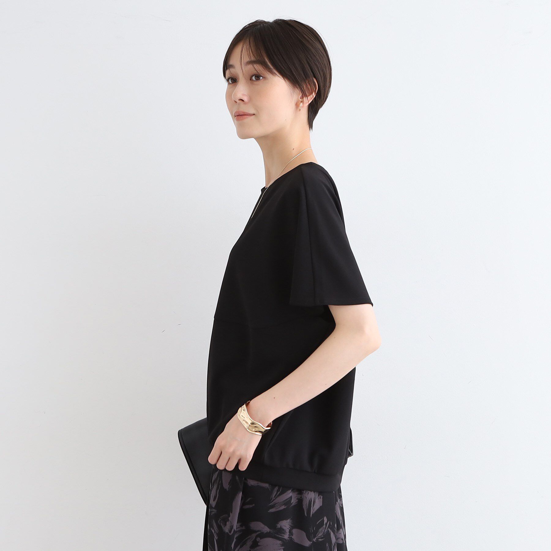 INDIVI「【洗える】デザインフォルムトップス」|Tシャツ・カットソー|