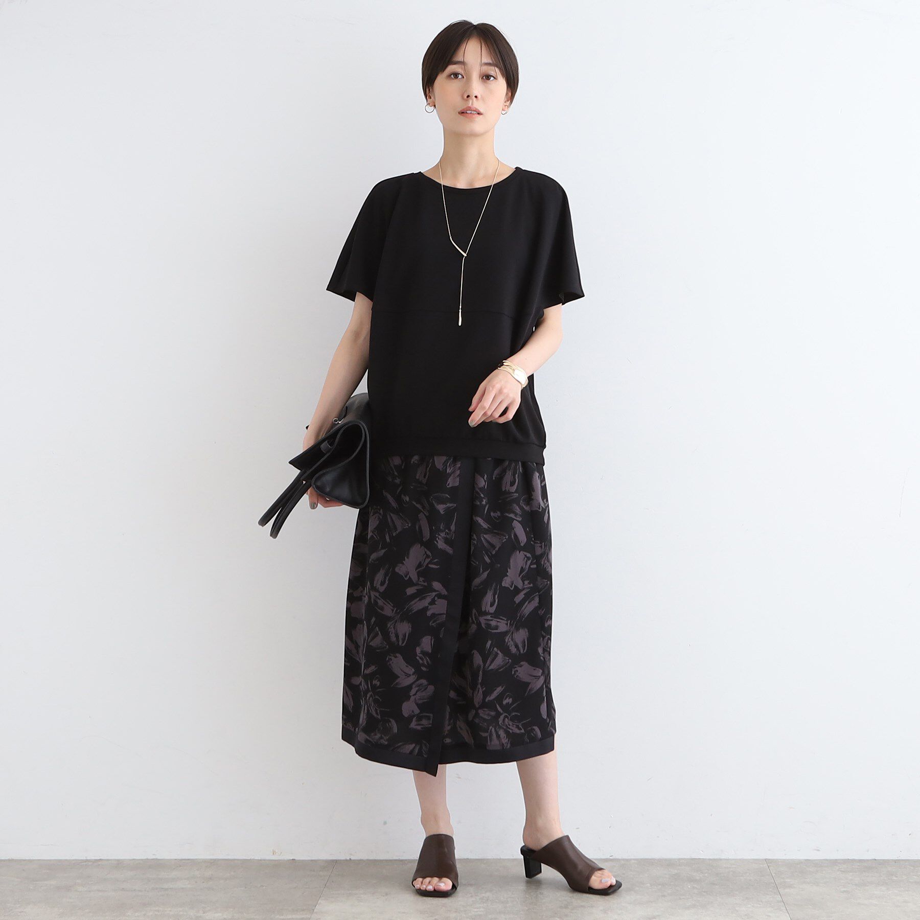 INDIVI「【洗える】デザインフォルムトップス」|Tシャツ・カットソー|