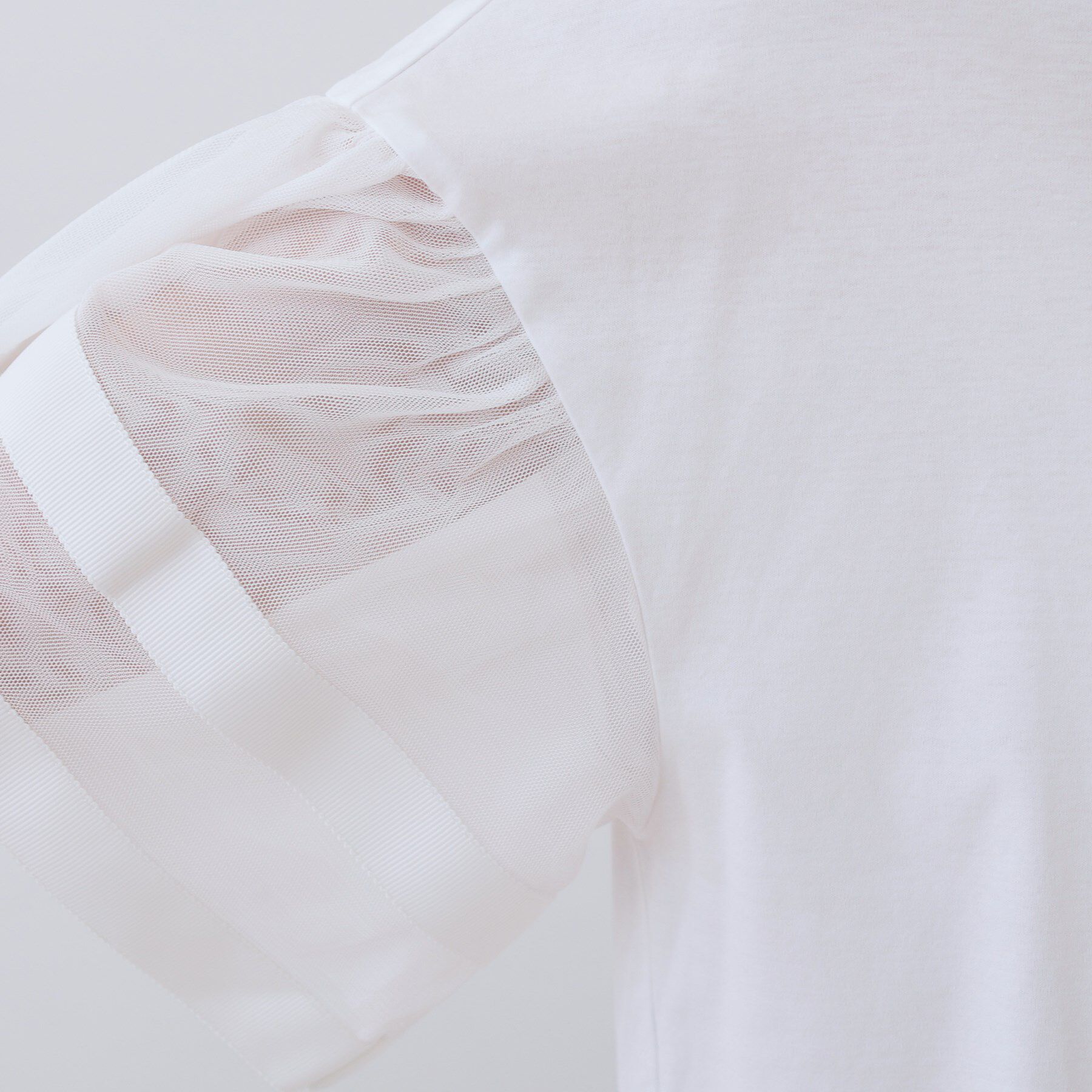 INDIVI「チュールスリーブカットソー」|Tシャツ・カットソー|