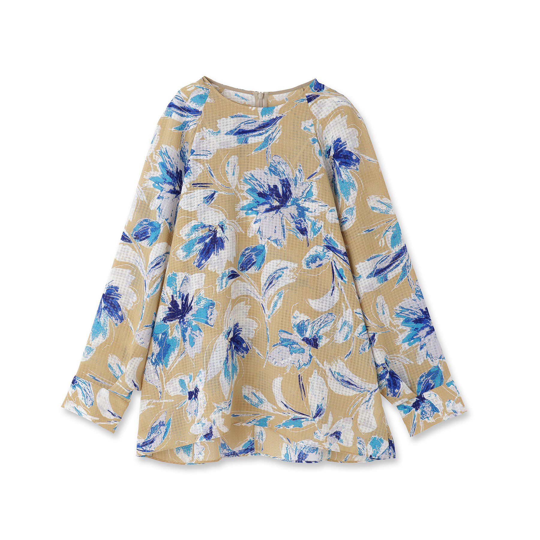 INDIVI「シアーフラワーブラウス」|シャツ・ブラウス|