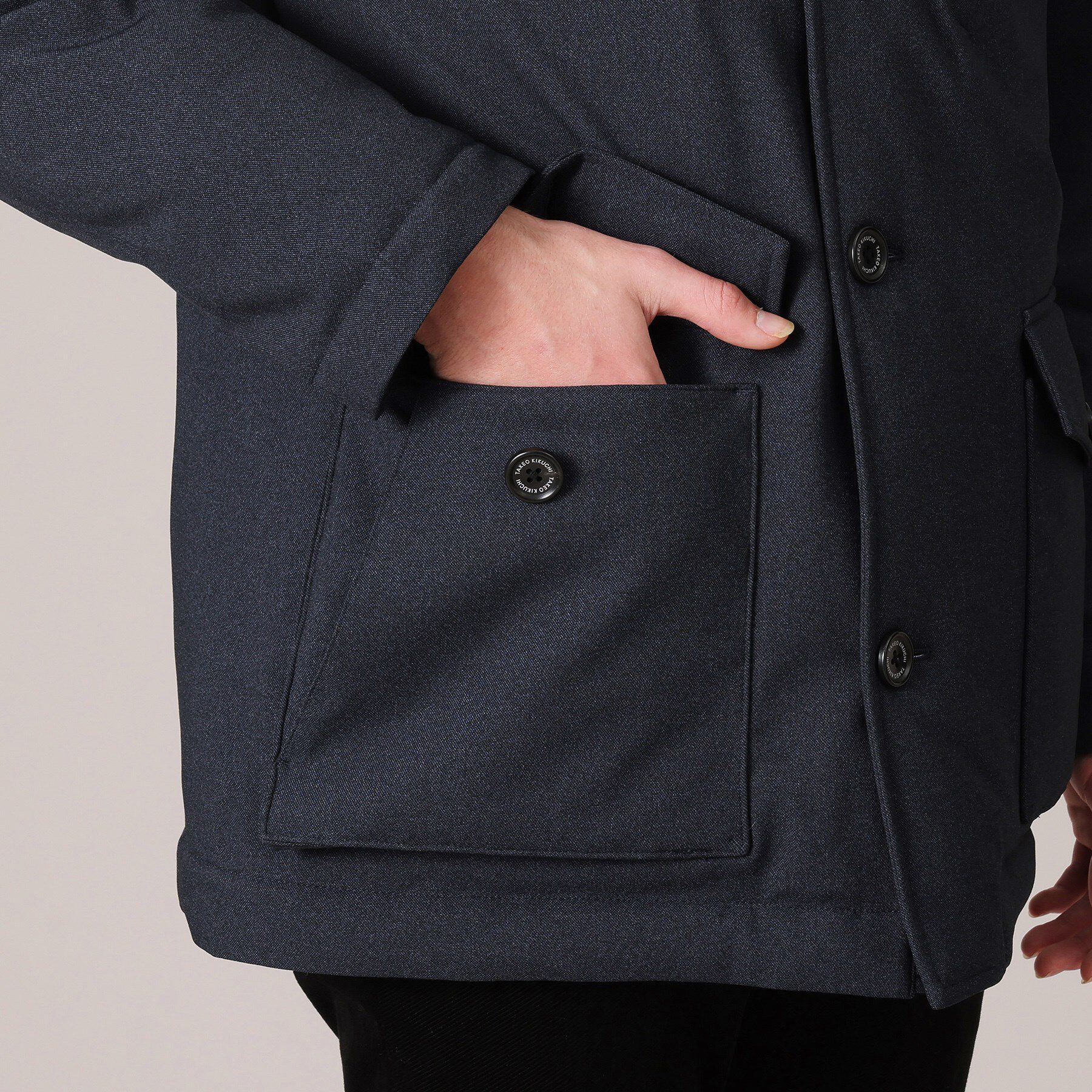 TAKEO KIKUCHI「ウールライク　カジュアルダウンブルゾン」|ダウン|