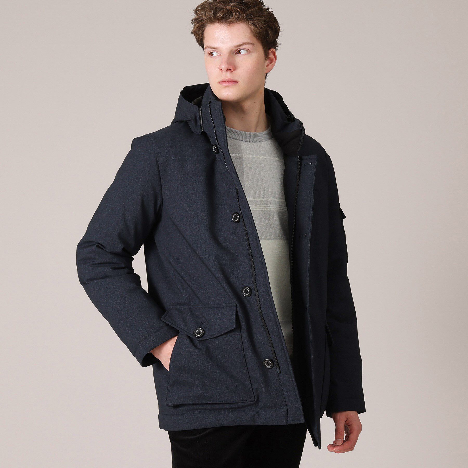 TAKEO KIKUCHI「ウールライク　カジュアルダウンブルゾン」|ダウン|