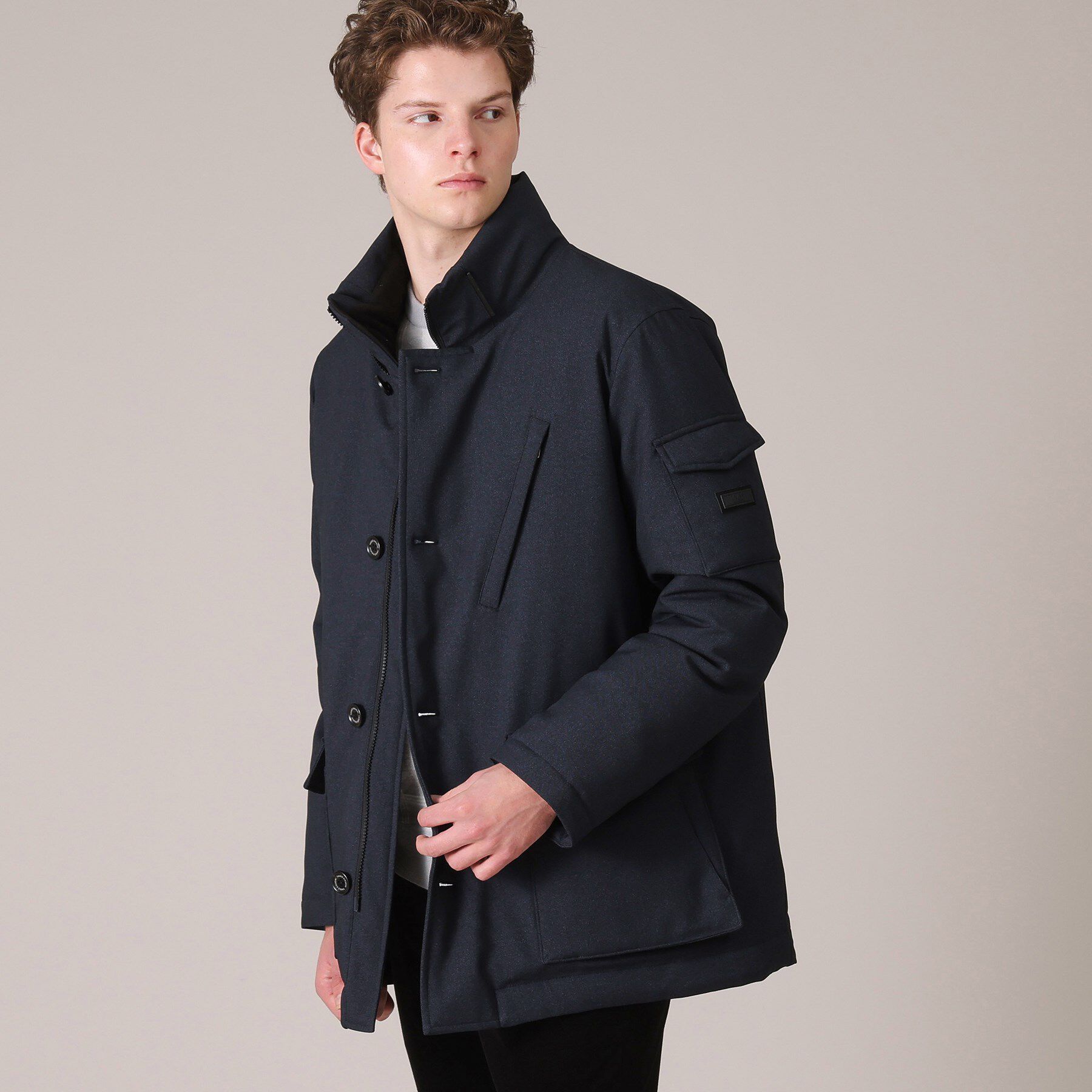 TAKEO KIKUCHI「ウールライク　カジュアルダウンブルゾン」|ダウン|