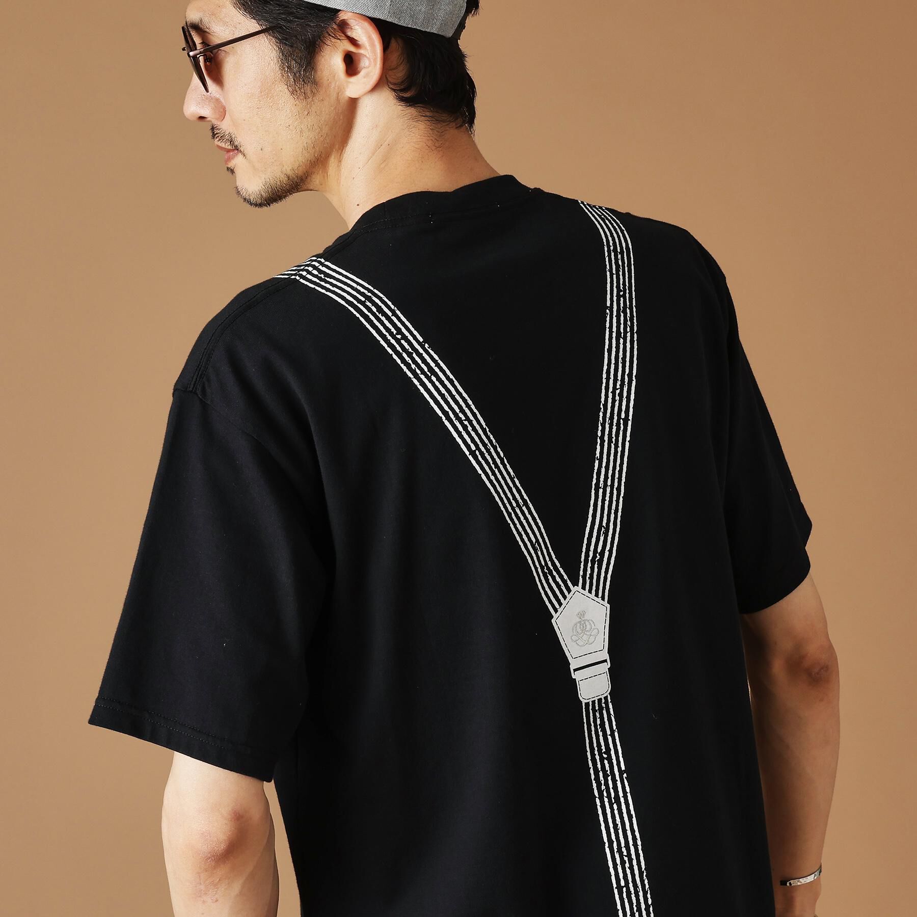 40CARATS&525「サスペンダートロンプロイユ半袖Tシャツ」|Tシャツ・カットソー|