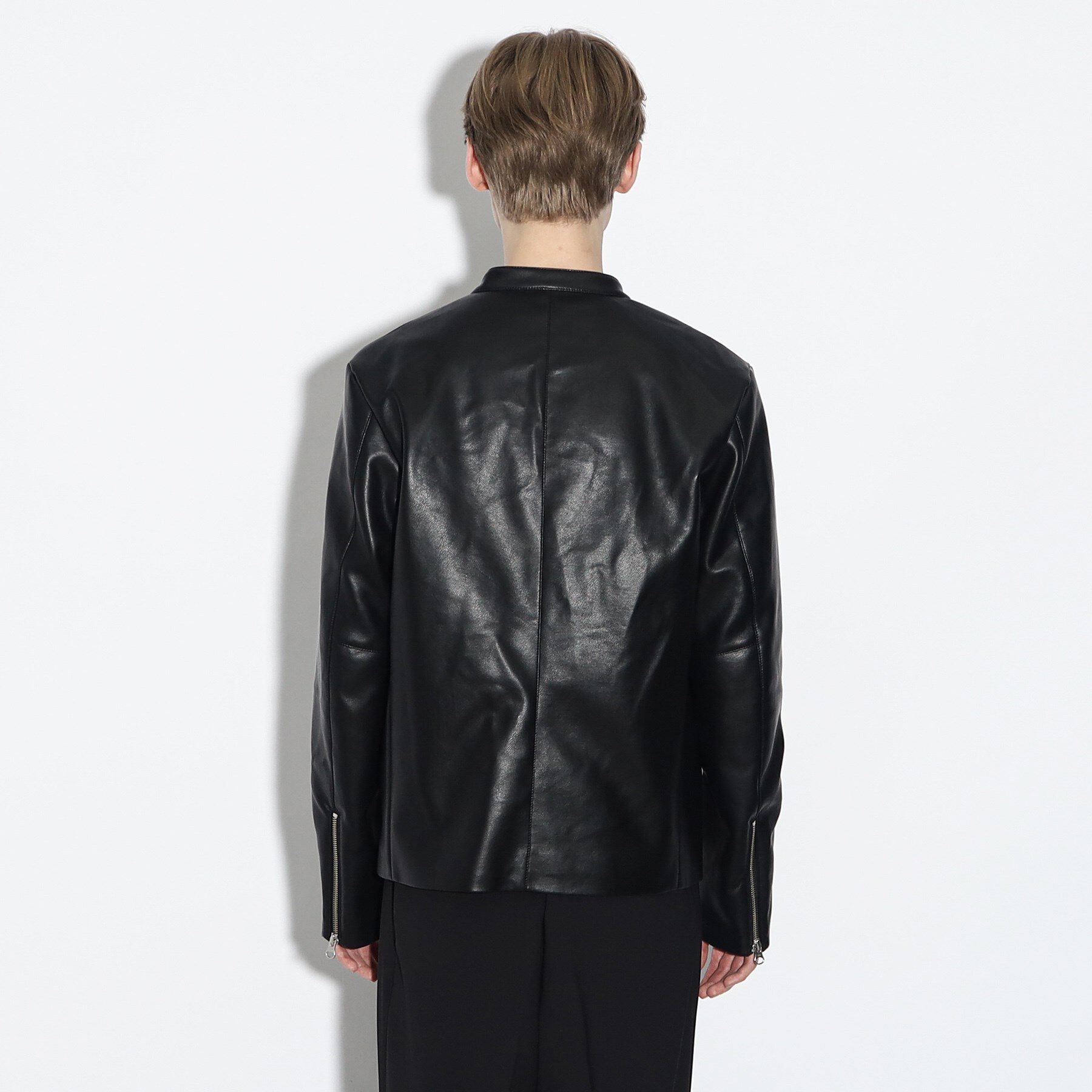 tk.TAKEO KIKUCHI「【WEB限定】シンセティックレザーシングルライダースジャケット」|ライダースジャケット|