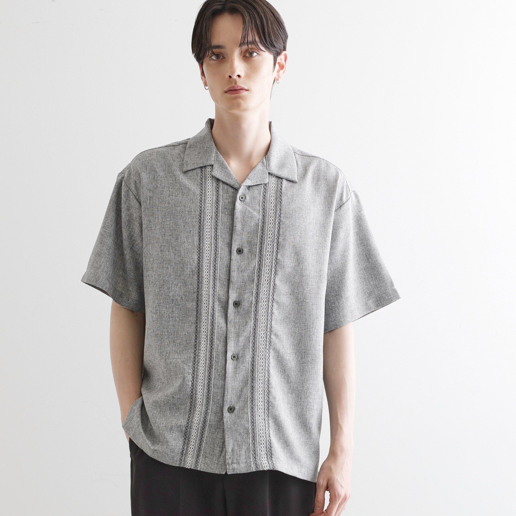 tk.TAKEO KIKUCHI「コード刺繍シャツ」|シャツ・ブラウス|