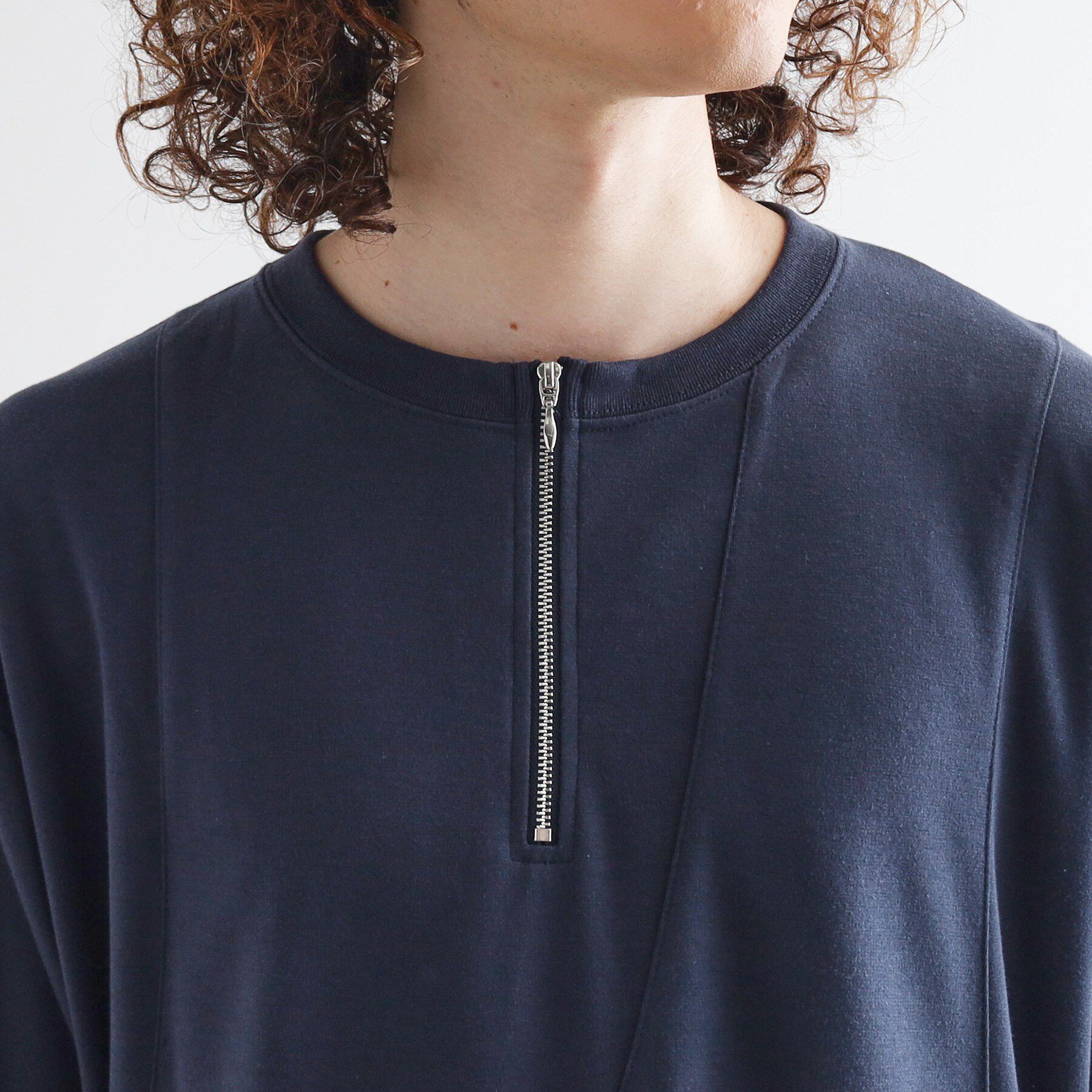 tk.TAKEO KIKUCHI「ウェーブ切替ジップTシャツ」|Tシャツ・カットソー|