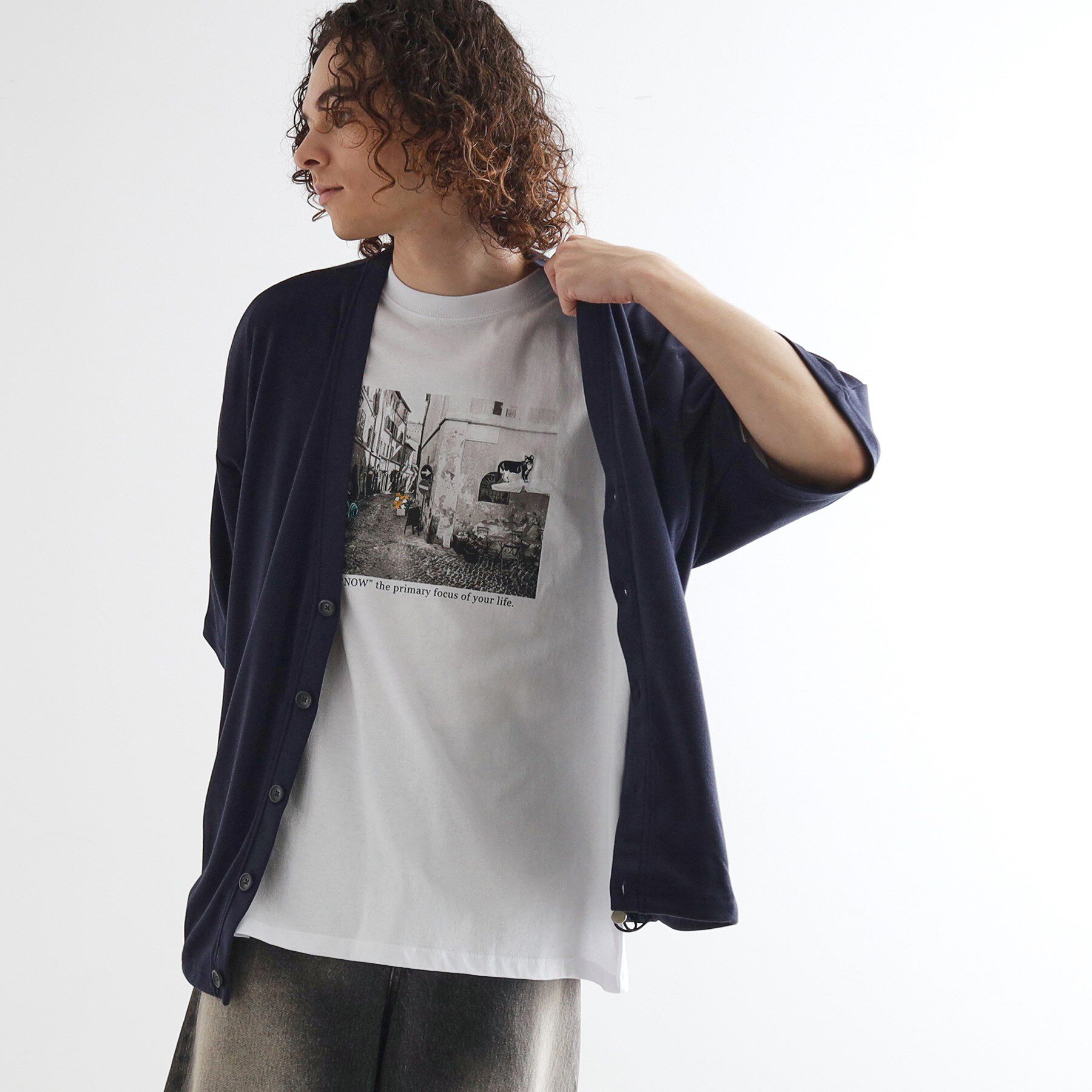 tk.TAKEO KIKUCHI「ドルマンカーディガン」|カーディガン|