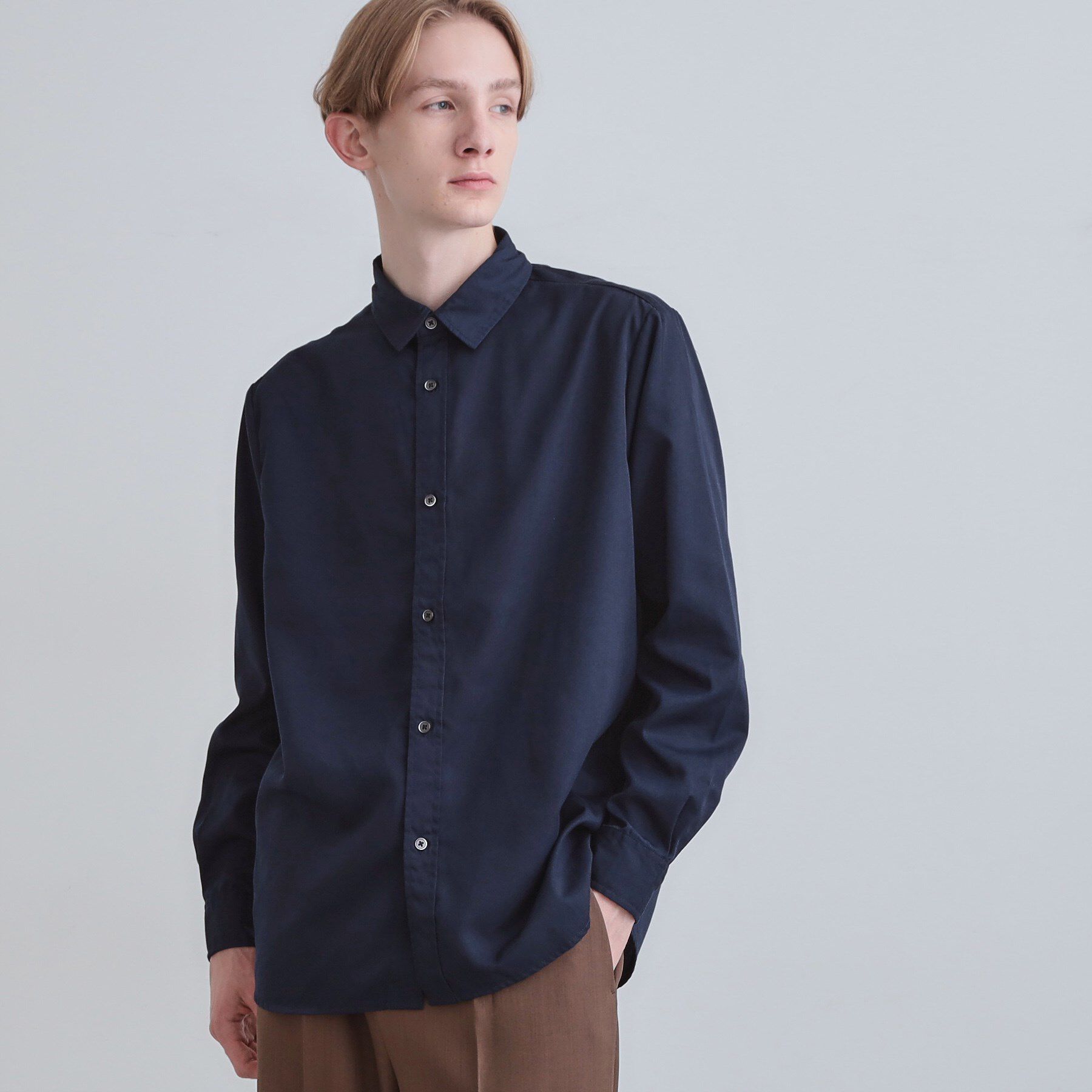 tk.TAKEO KIKUCHI「スマートシャツ/ビジカジ対応」|シャツ・ブラウス|ネイビー(094)
