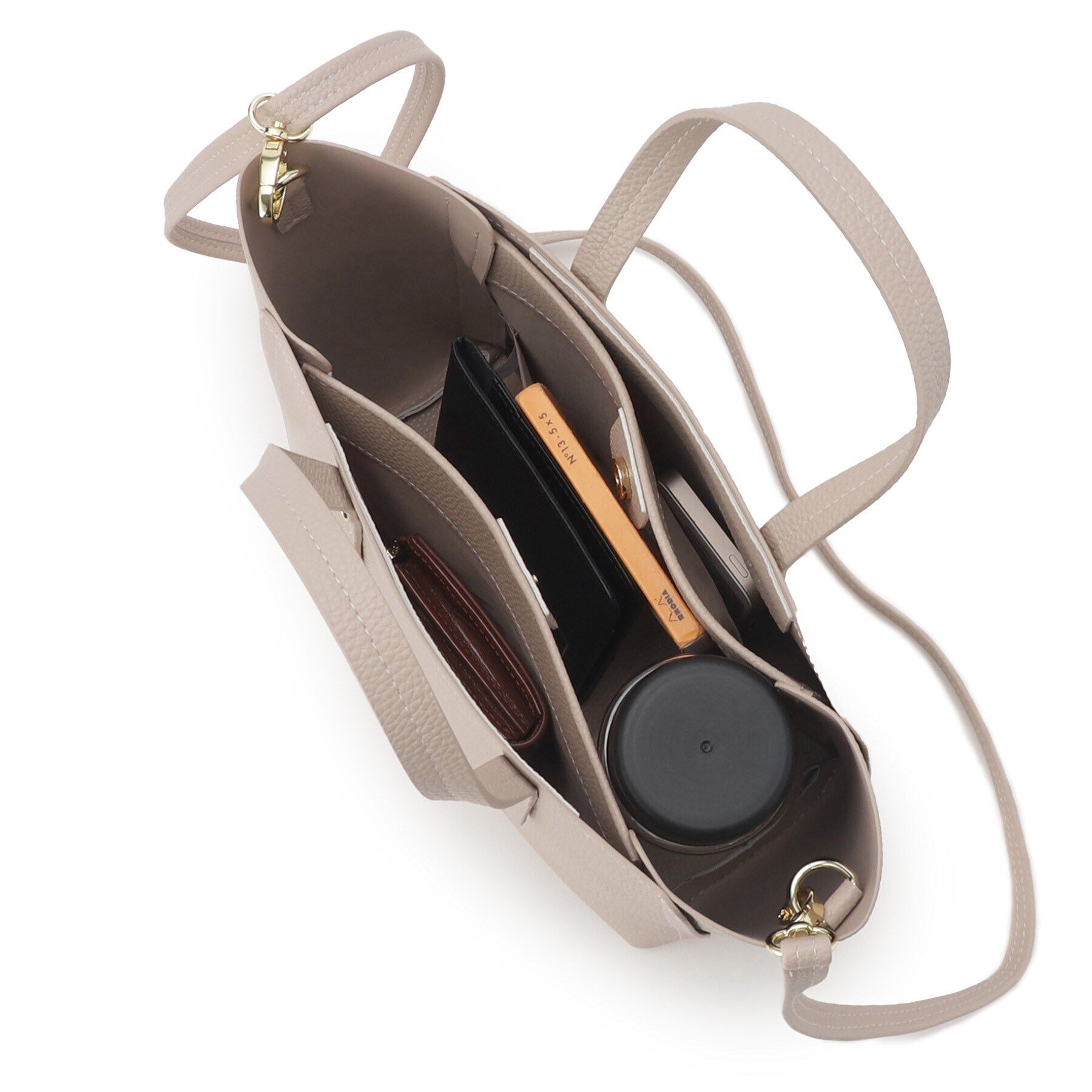 index「【2WAY】フェイクレザーミドルトートバッグ」|トートバッグ|