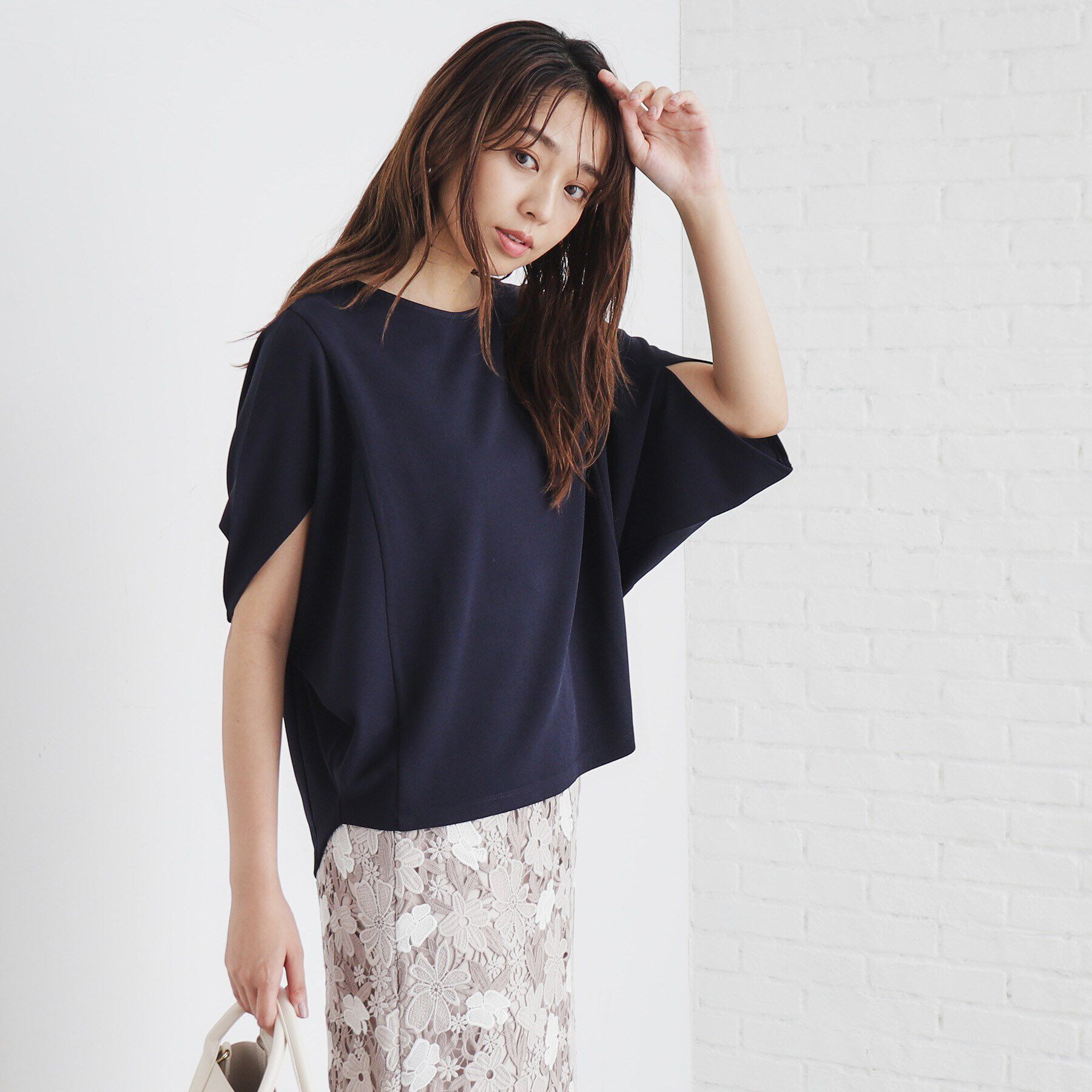 index「UV ドルマンスリーブトップス【洗濯機洗い可/防シワ】」|Tシャツ・カットソー|