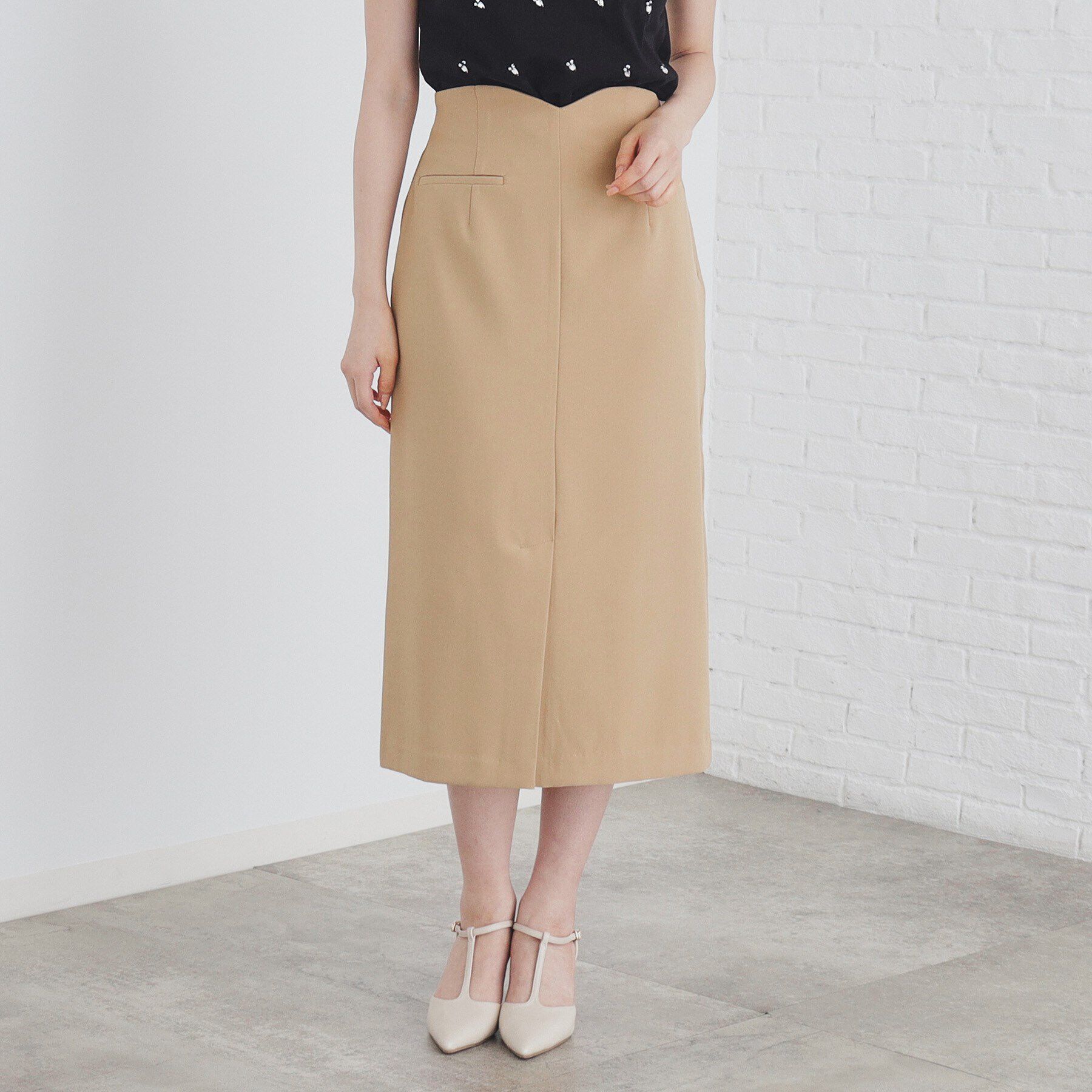 index「ストレッチハートウエストタイトスカート【洗濯機洗い可/防シワ】」|スカート|