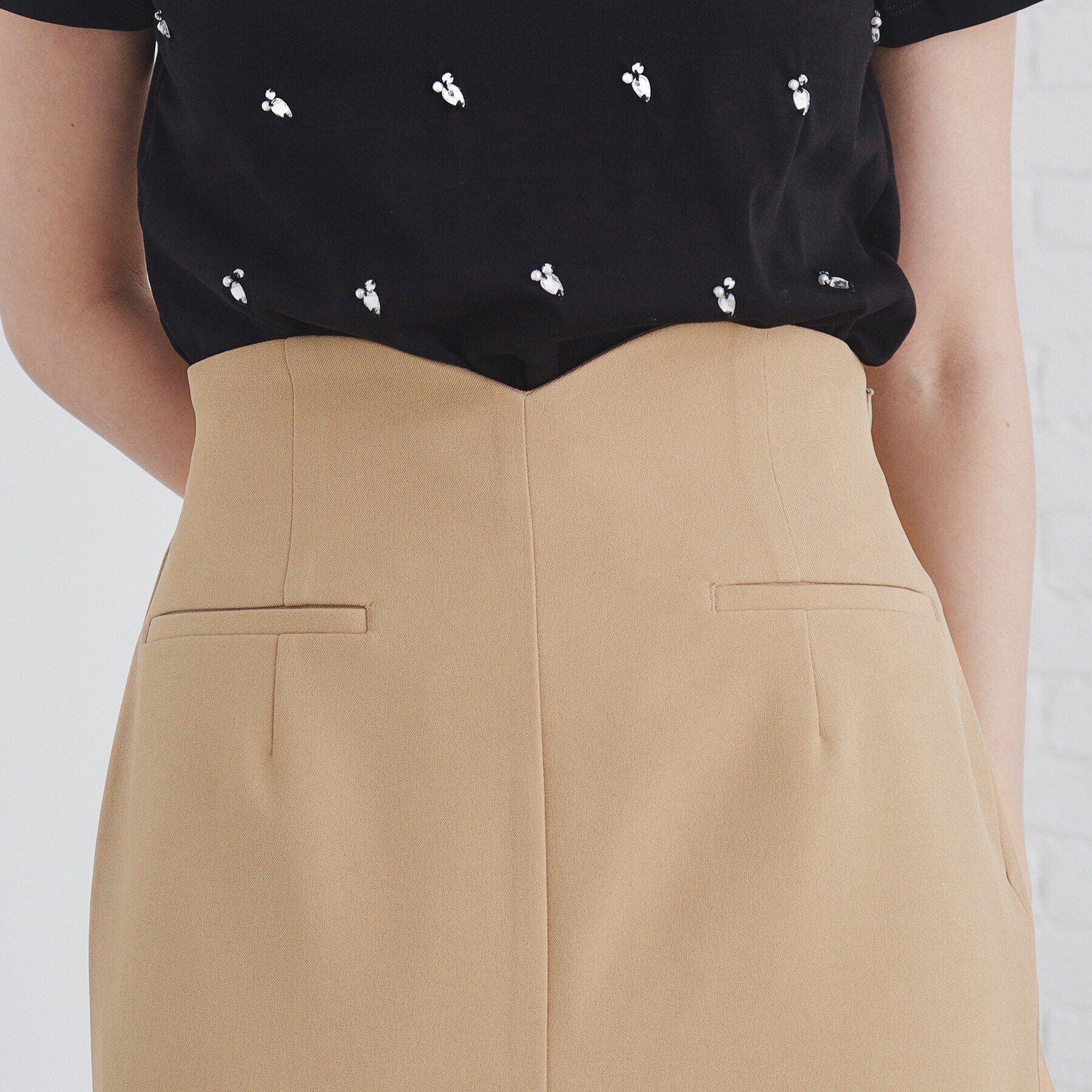 index「ストレッチハートウエストタイトスカート【洗濯機洗い可/防シワ】」|スカート|