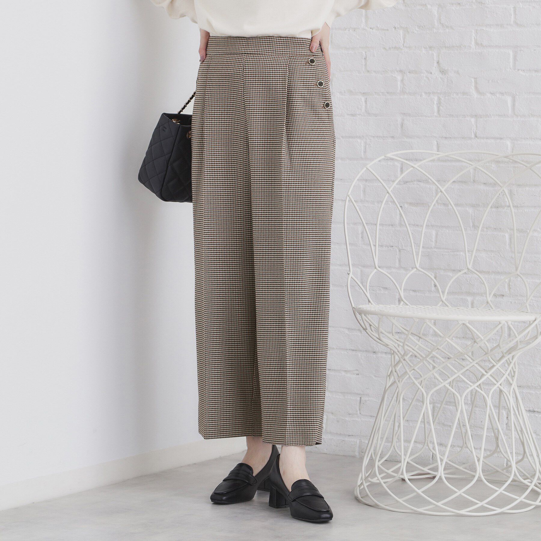 index「《BAILA掲載》ストレッチマリンワイドパンツ/セットアップ対応【洗濯機洗い可/イージーアイロン】」|その他|