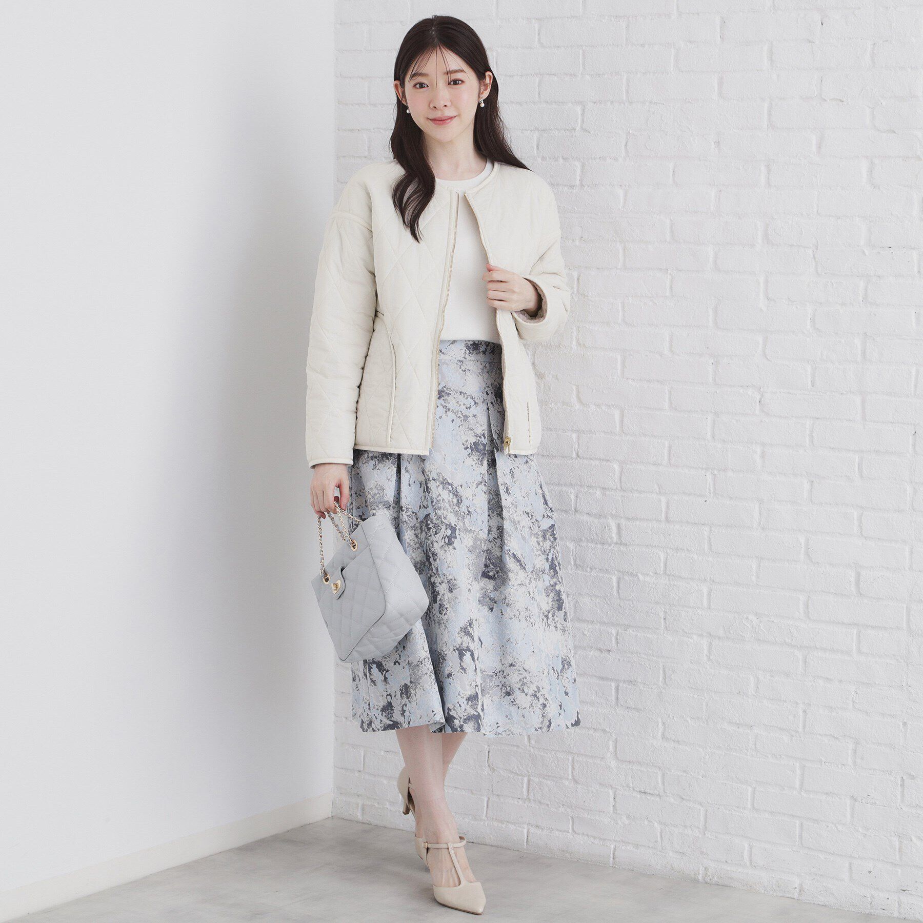 index「リバーシブル キルティングフェイクファーブルゾン【洗濯機洗い可】」|ブルゾン・スタジャン|