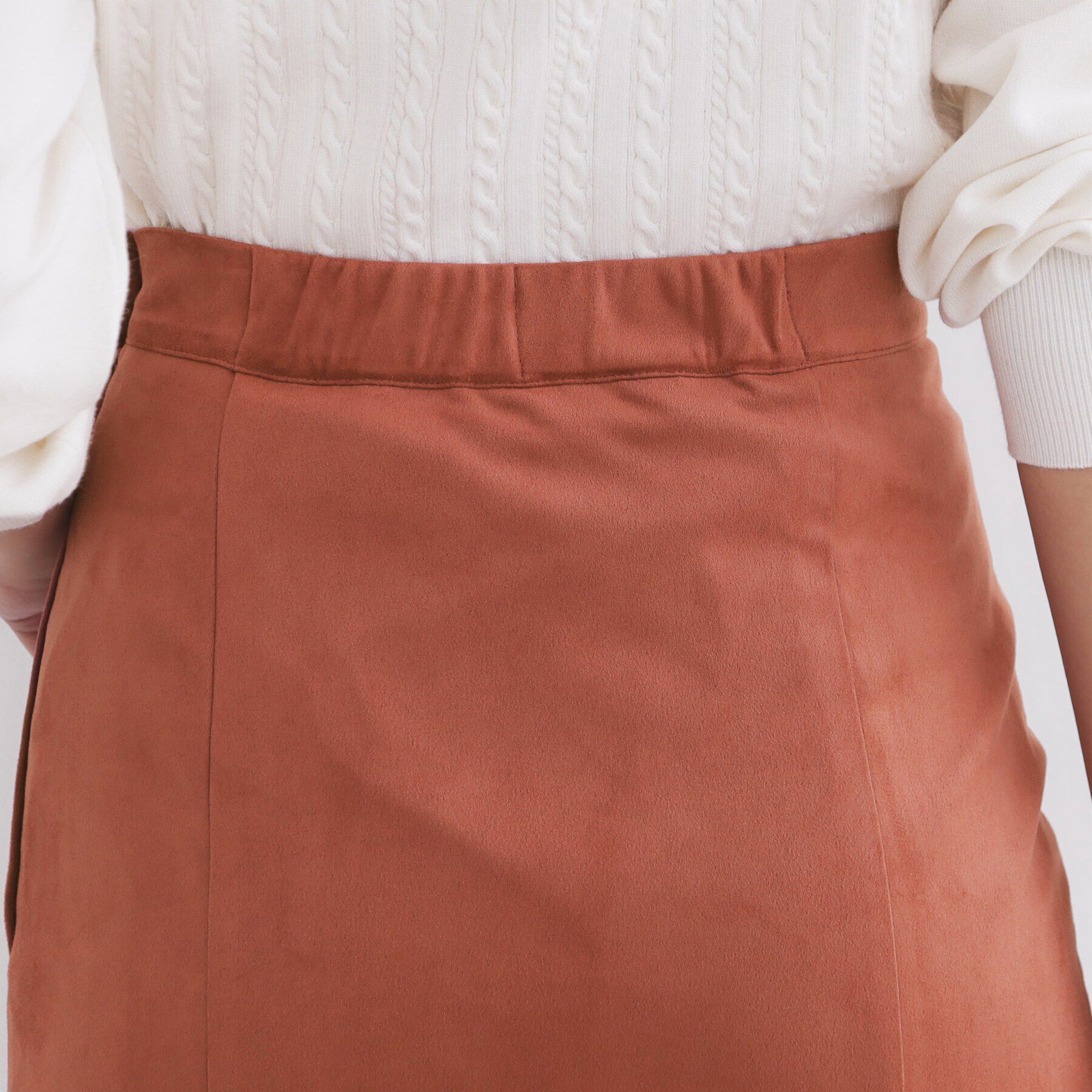 index「《S-LLsize》フェイクスウェードフレアスカート【洗濯機洗い可】」|スカート|