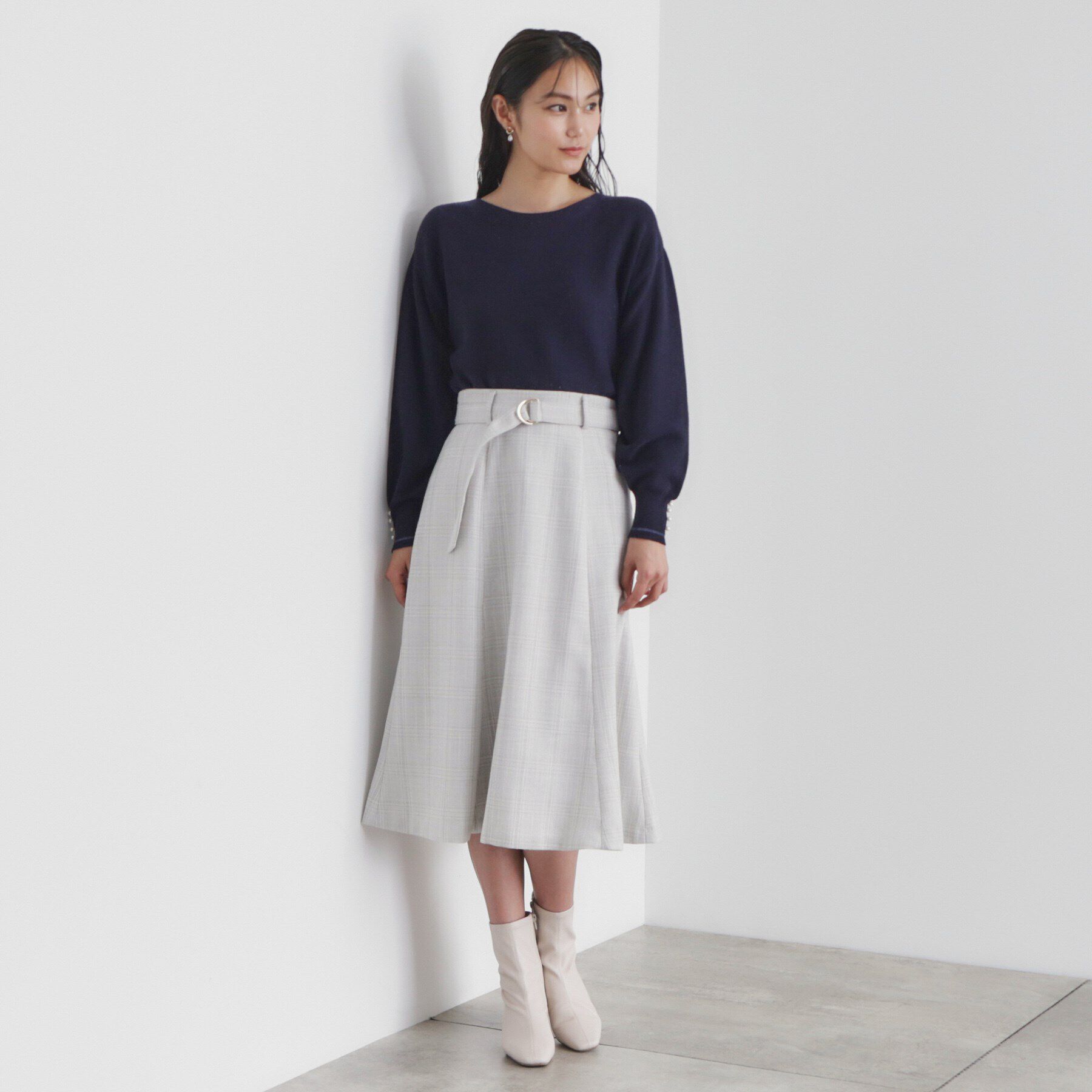 index「《6color/XS-LLsize》ボートネックドルマンニット【洗濯機洗い可】」|ニット・セーター|