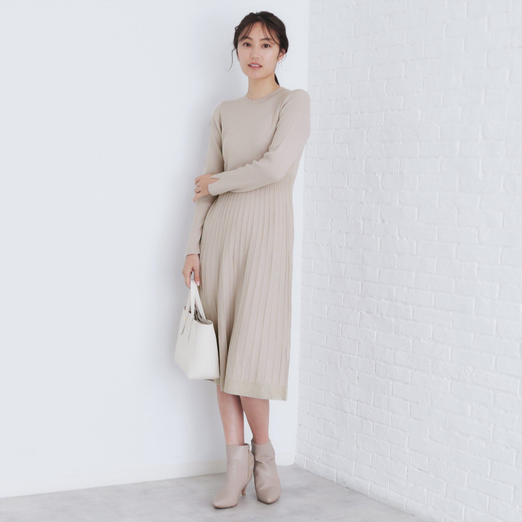 index「《XS-LLsize》マルチウェイニットワンピース【洗濯機洗い可】」|ワンピース|