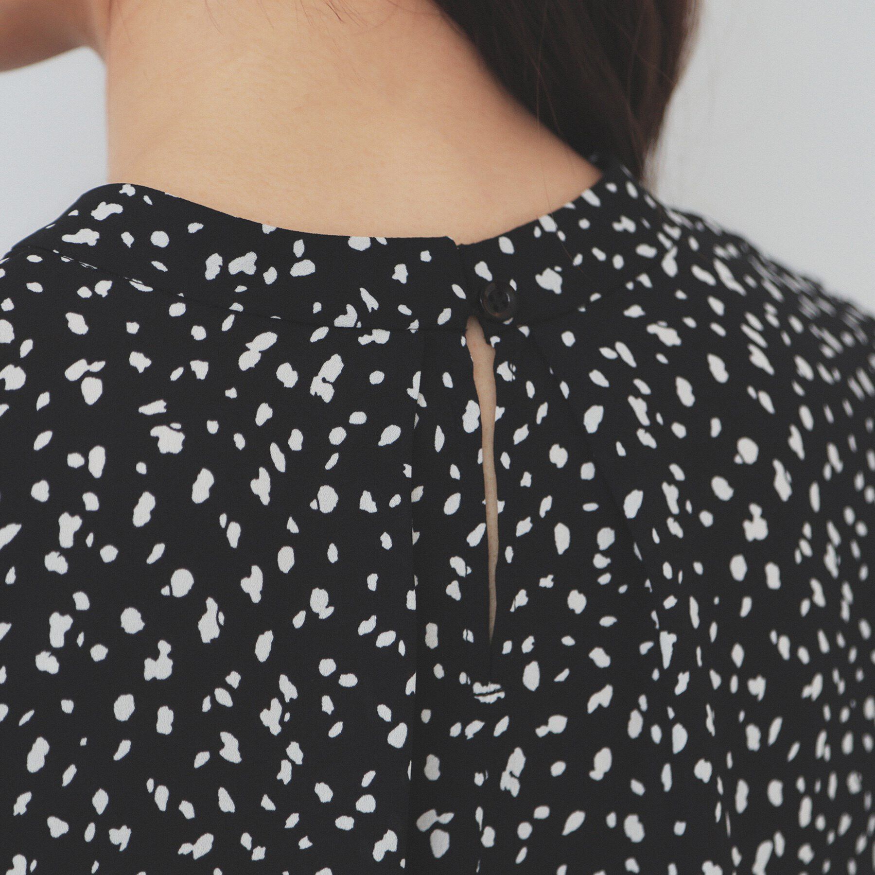 index「ボウタイプリーツスリーブ柄アソートブラウス【洗濯機可・イージーアイロン】」|シャツ・ブラウス|