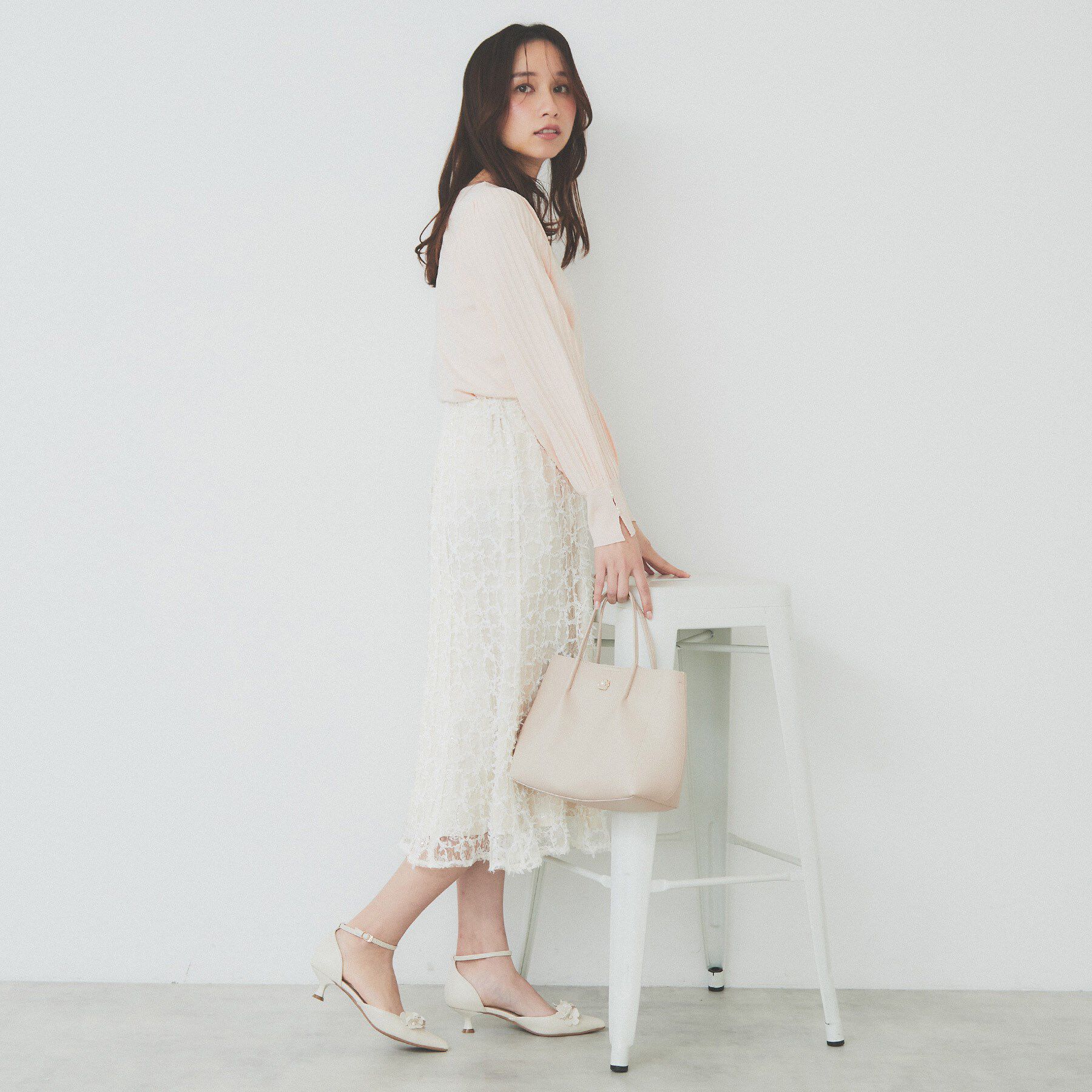 index「フラワーレース刺繍マーメイドスカート【洗濯機洗い可】」|スカート|