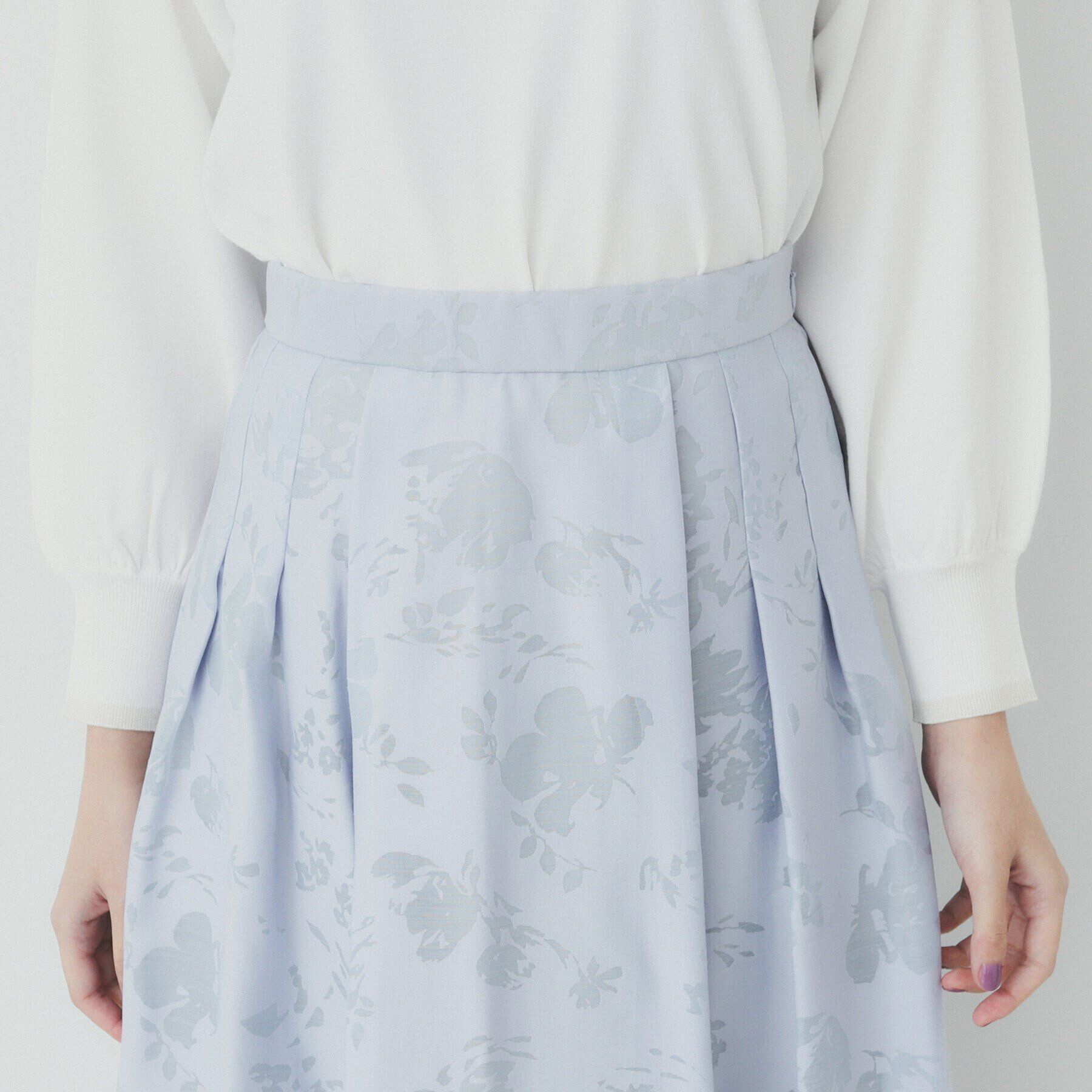 index「フラワータックフレアスカート【洗濯機洗い可】」|スカート|