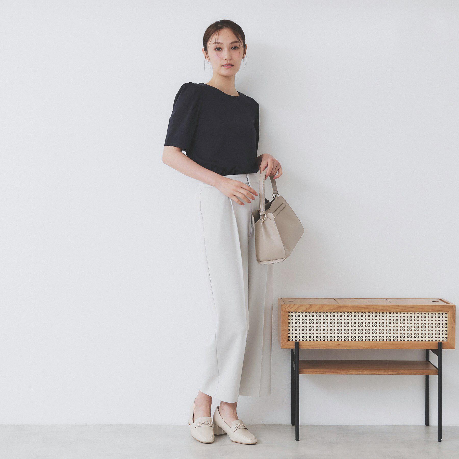 index「《7色展開/XS-LLサイズ》多機能タックスリーブトップス【汗ジミ防止/吸水速乾/接触冷感/UVケア」|Tシャツ・カットソー|