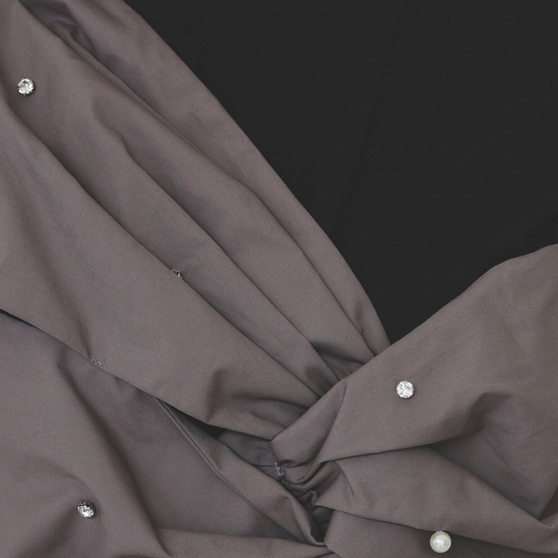 index「パール調アシメドッキングTシャツ【洗える/接触冷感】」|Tシャツ・カットソー|