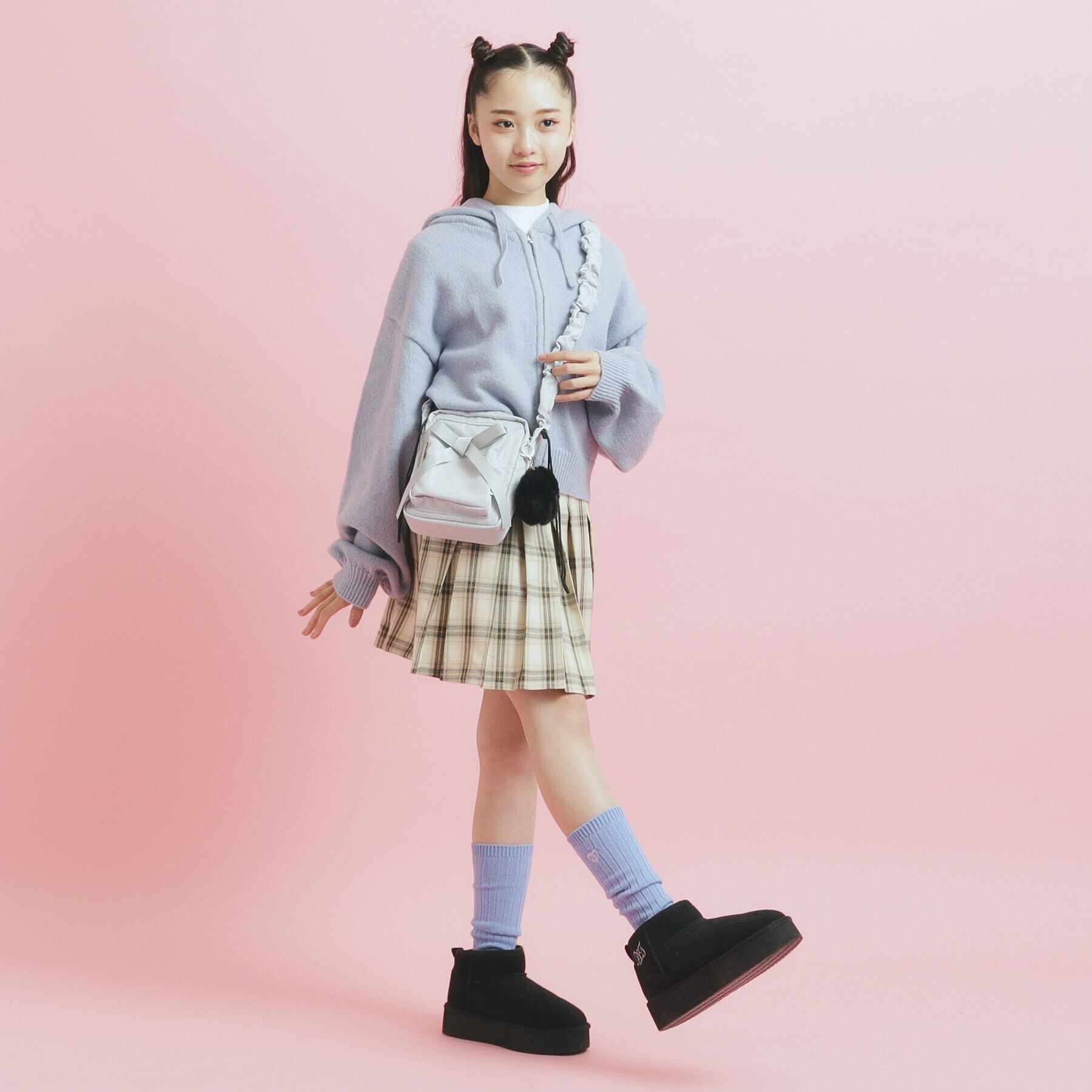 PINK-latte「くしゅくしゅベルトタテショルダー」|ショルダー・メッセンジャー|