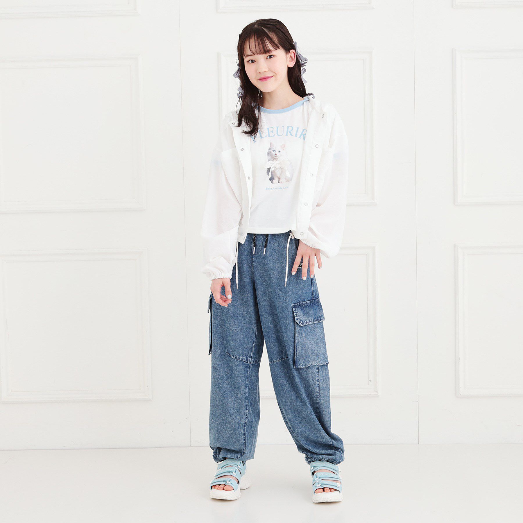 PINK-latte「デニムバレルカーゴパンツ」|その他|