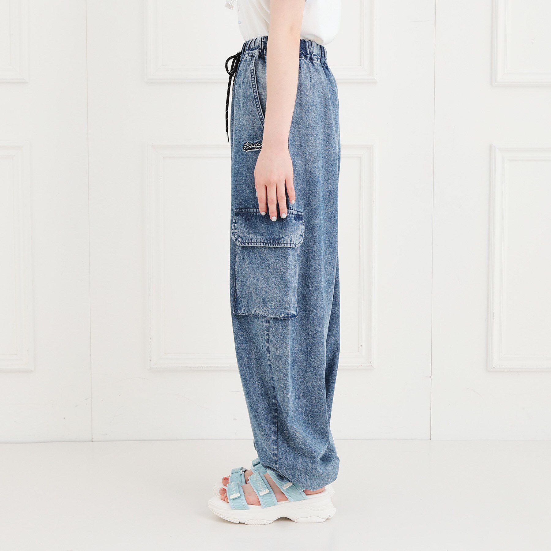 PINK-latte「デニムバレルカーゴパンツ」|その他|