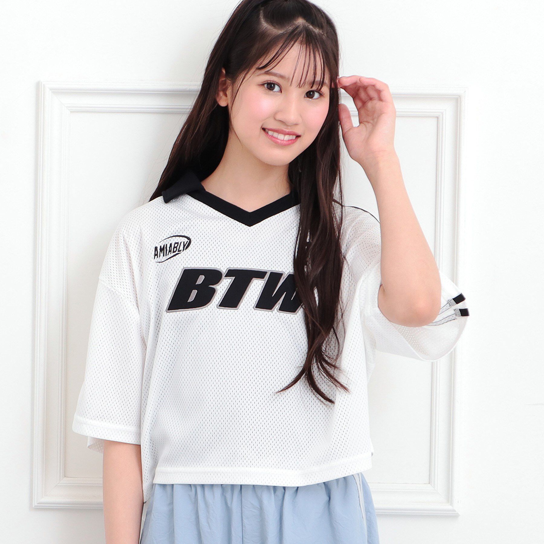 PINK-latte「【セットアイテム】衿付きVネックメッシュT＋タンクセット」|その他|