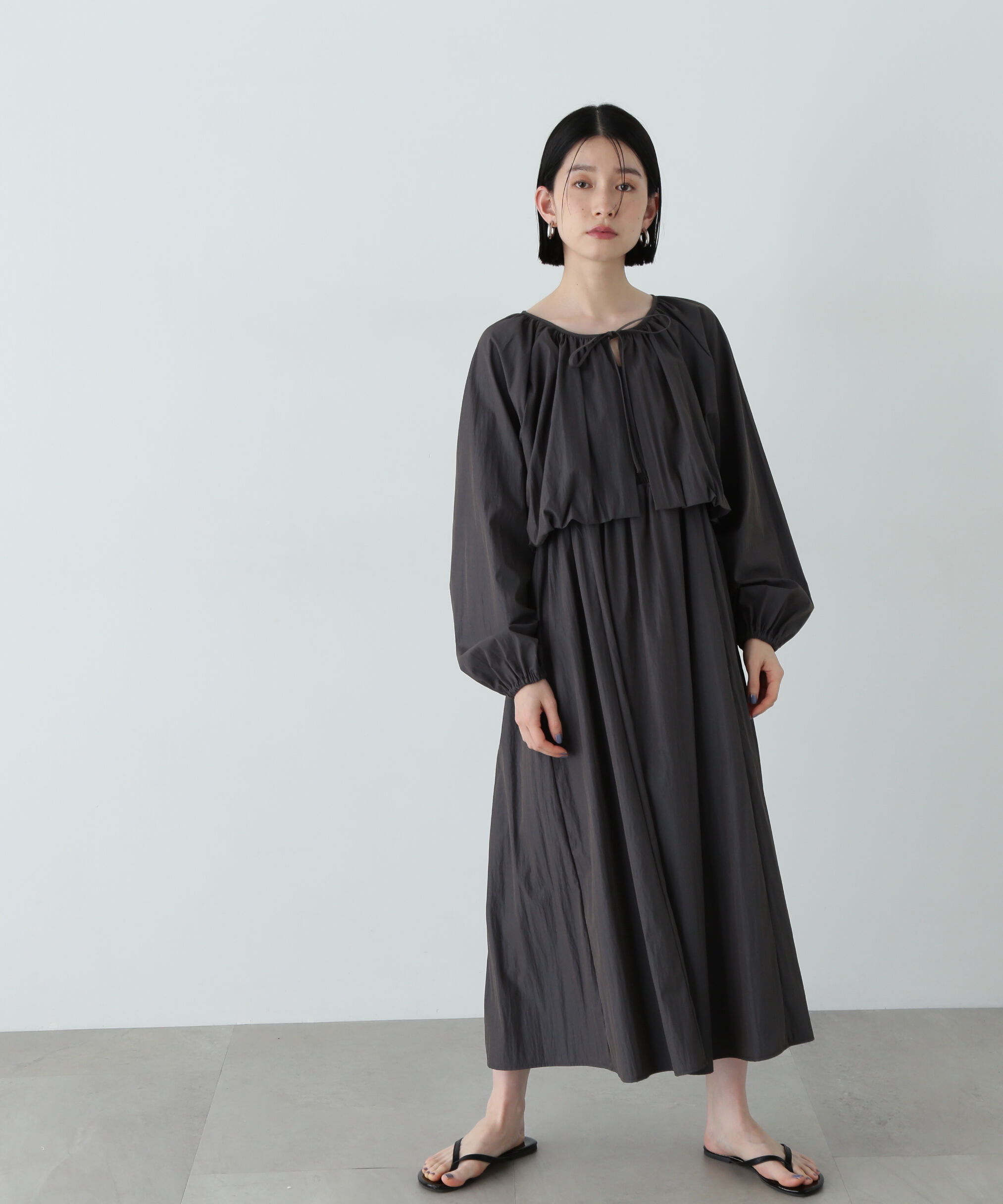  「バルーンブラウスキャミワンピースセット」|ワンピース|