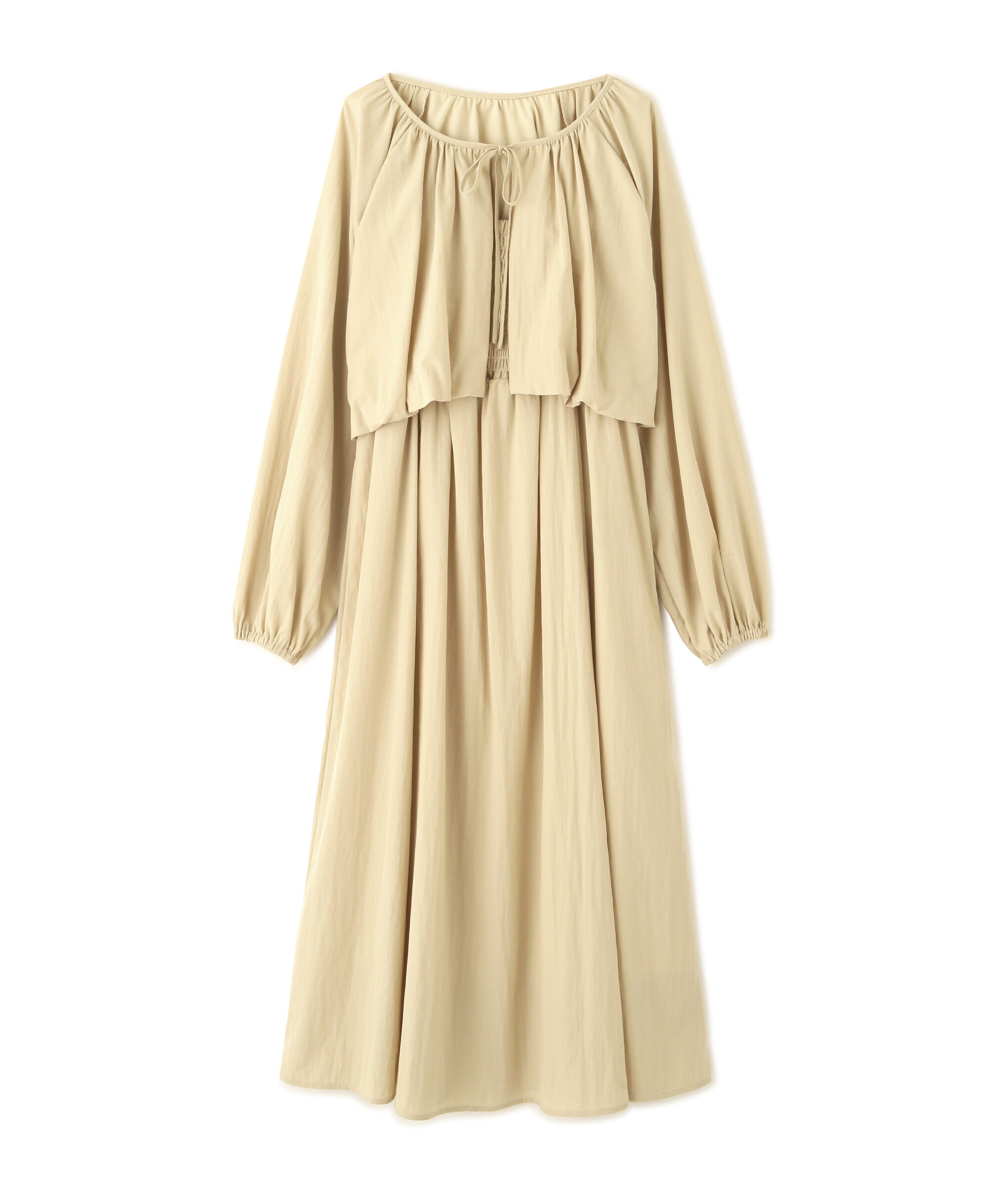  「バルーンブラウスキャミワンピースセット」|ワンピース|