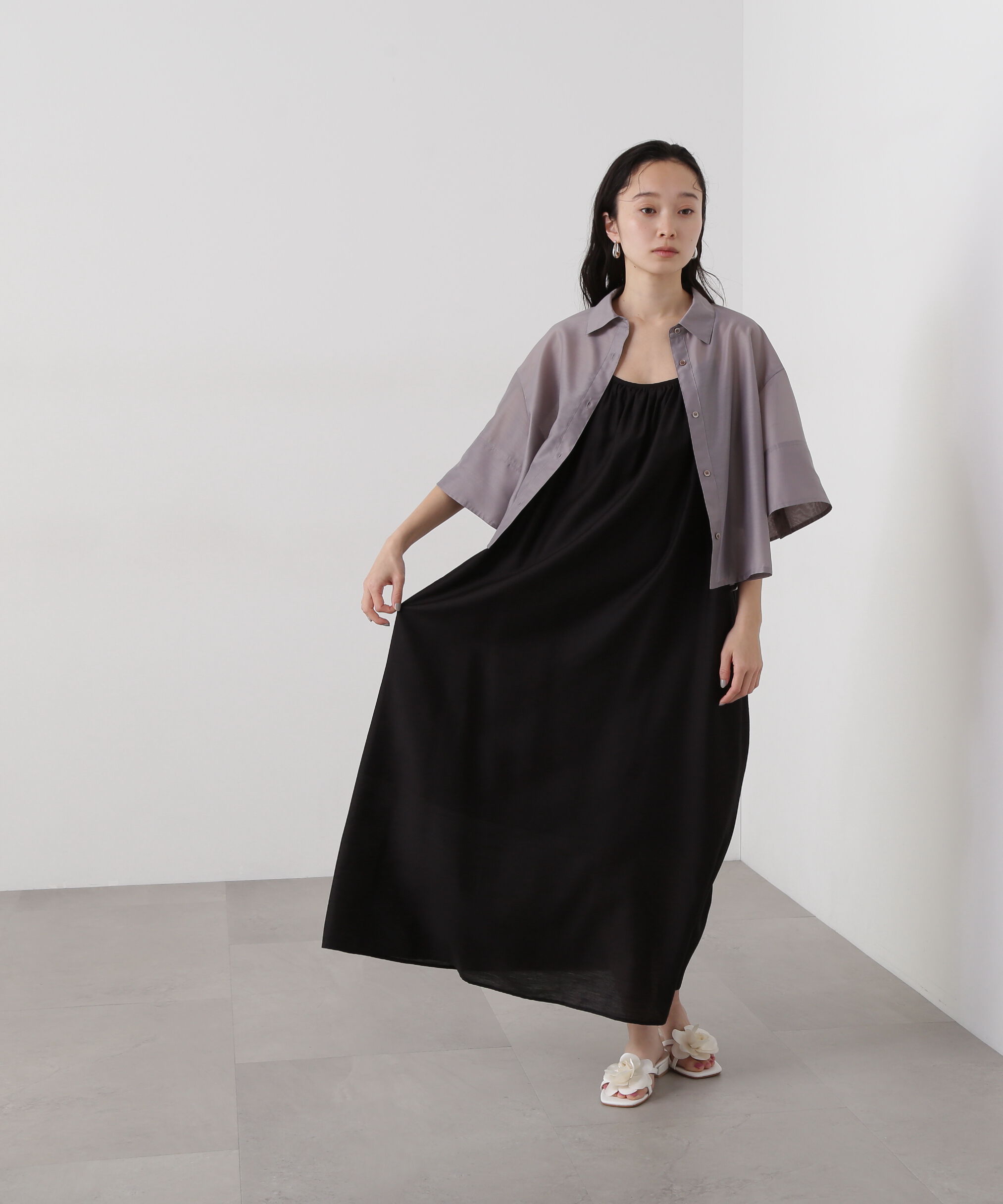  「シアークロップドシャツ」|シャツ・ブラウス|