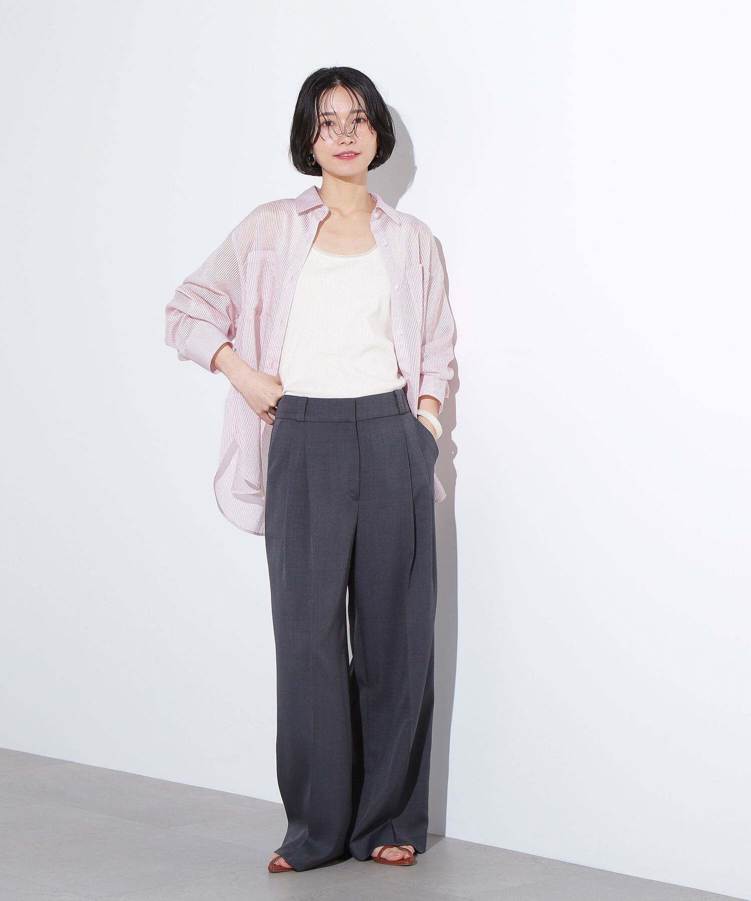  「ツータックワイドパンツ」|その他|