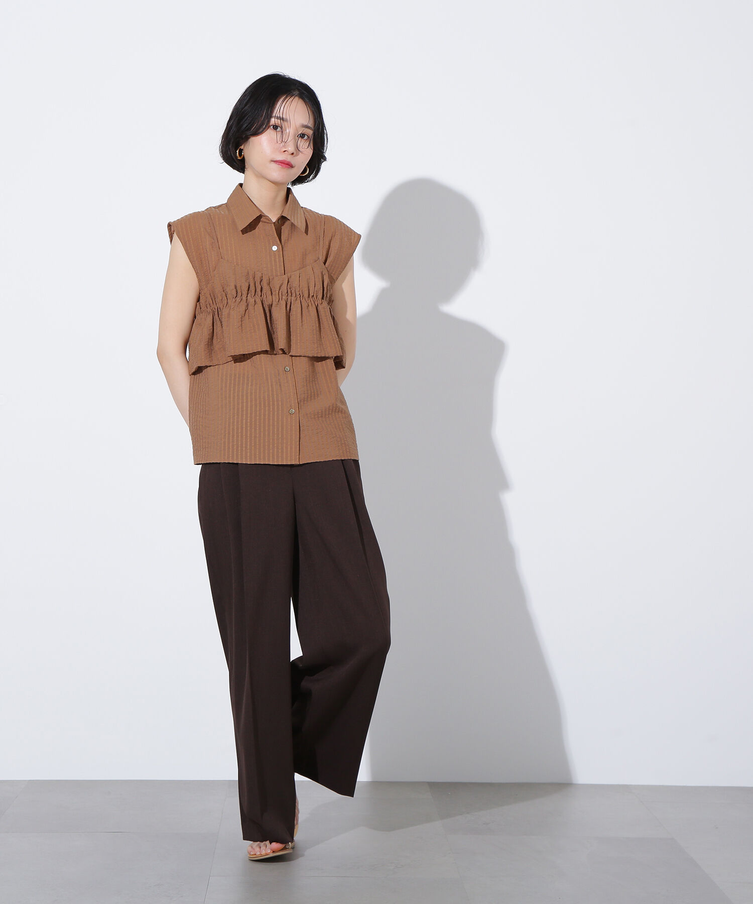  「ツータックワイドパンツ」|その他|