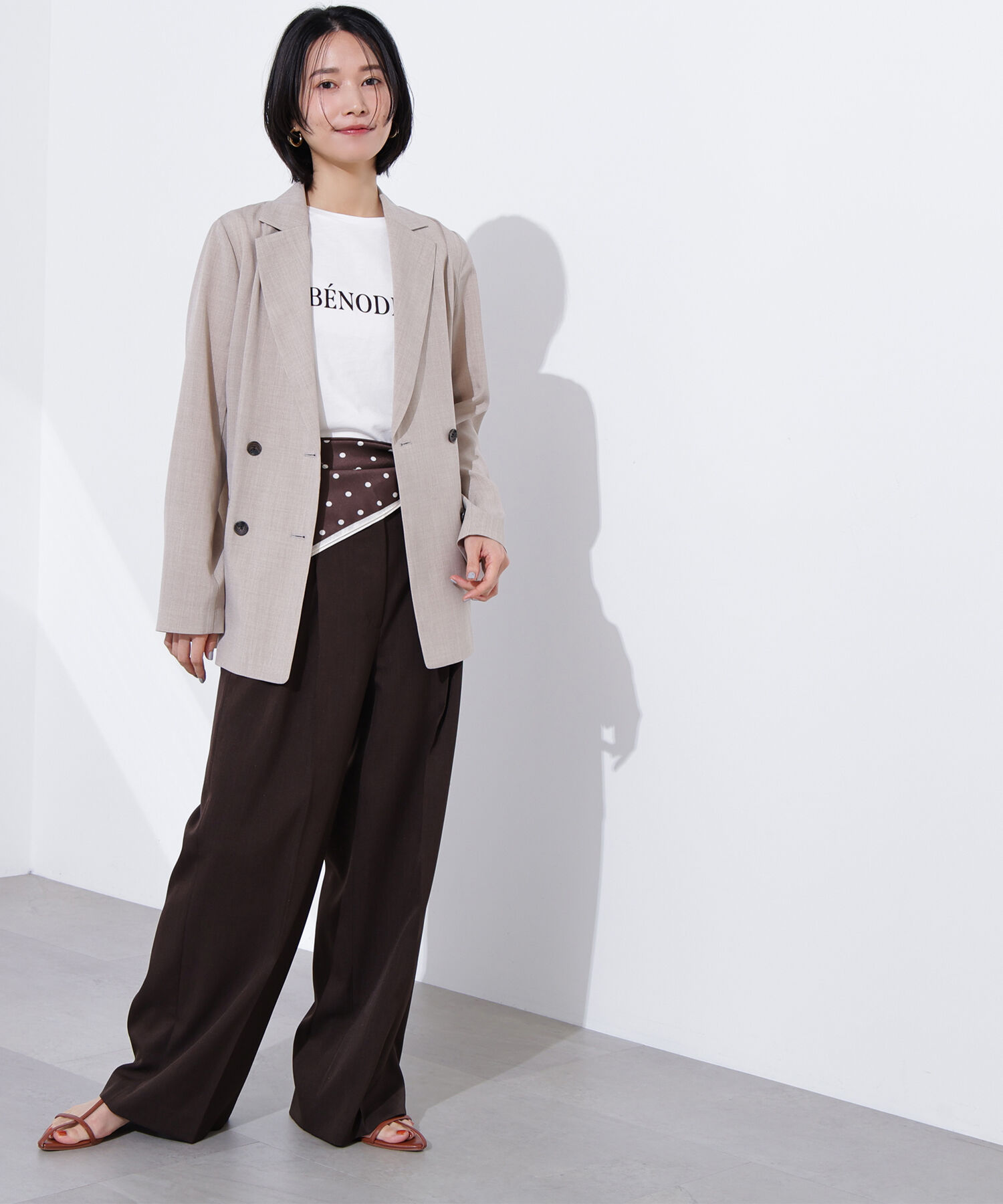  「ツータックワイドパンツ」|その他|