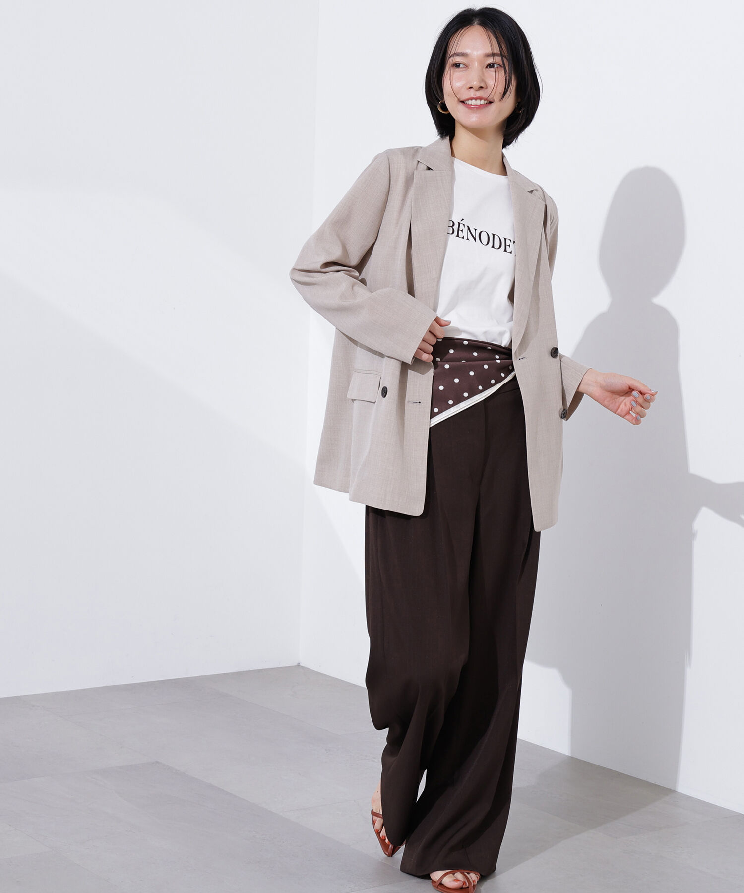  「ツータックワイドパンツ」|その他|