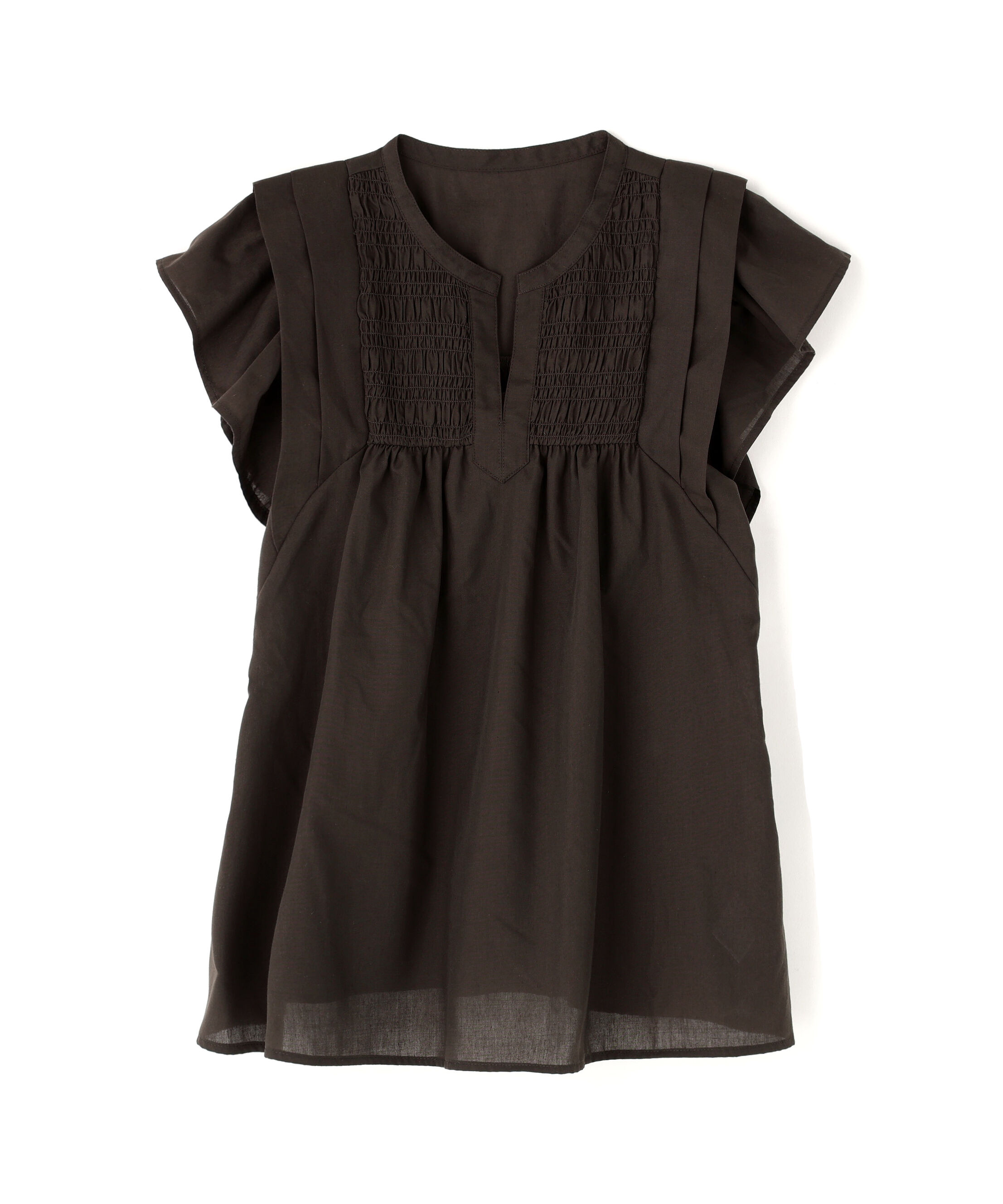  「コットンボイルシャーリングブラウス」|シャツ・ブラウス|