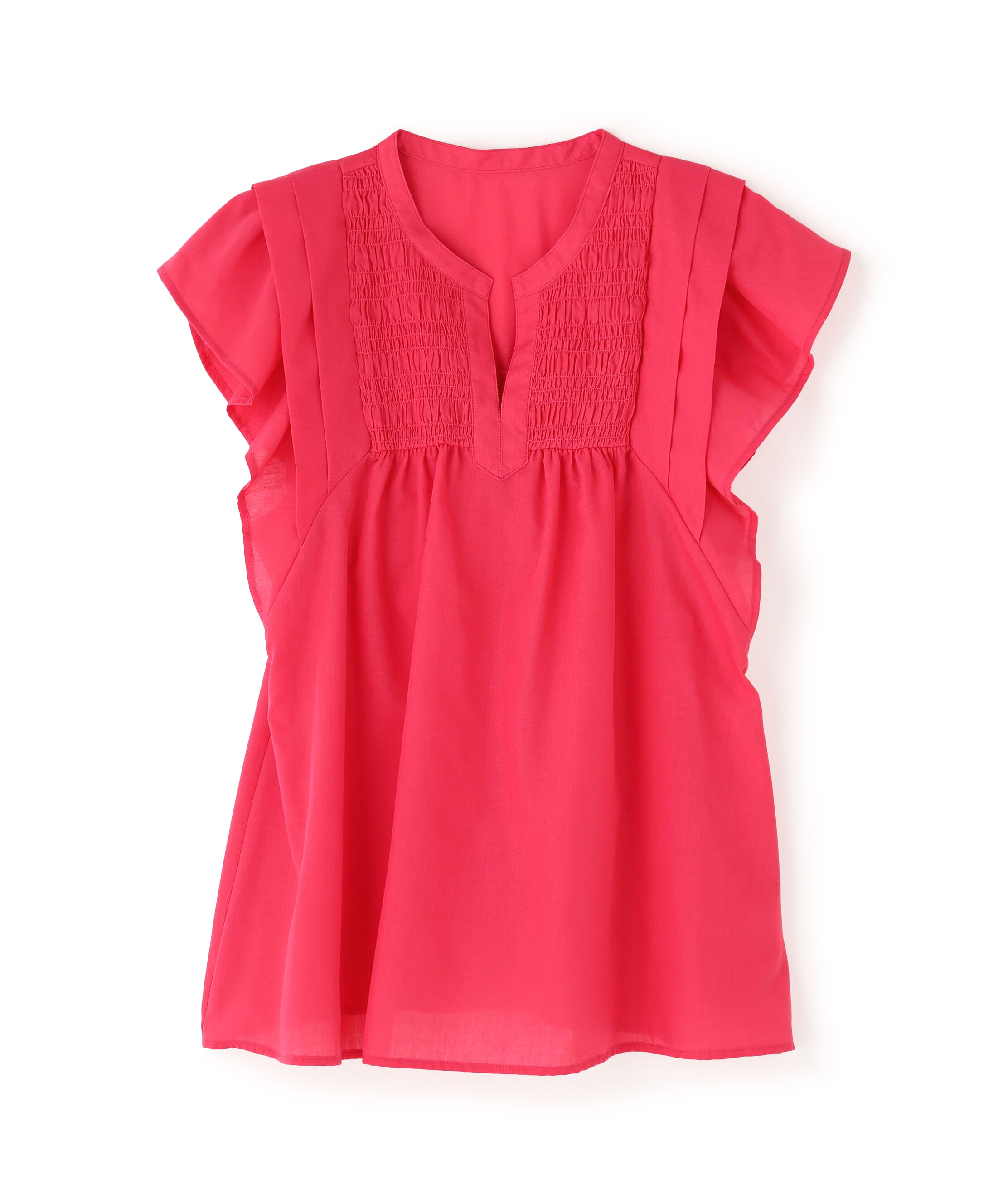  「コットンボイルシャーリングブラウス」|シャツ・ブラウス|