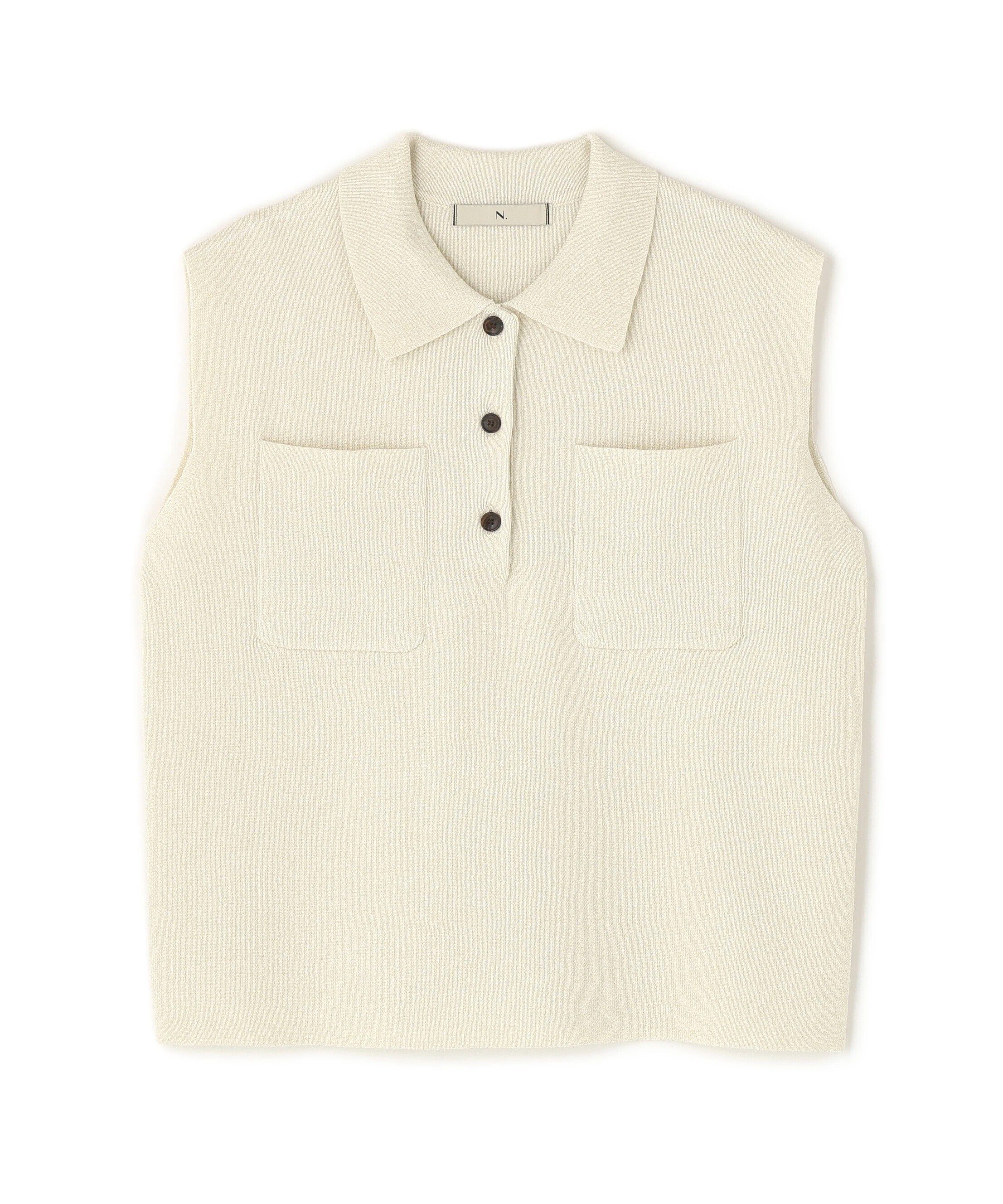  「ラメ混ポロエリニット」|ニット・セーター|