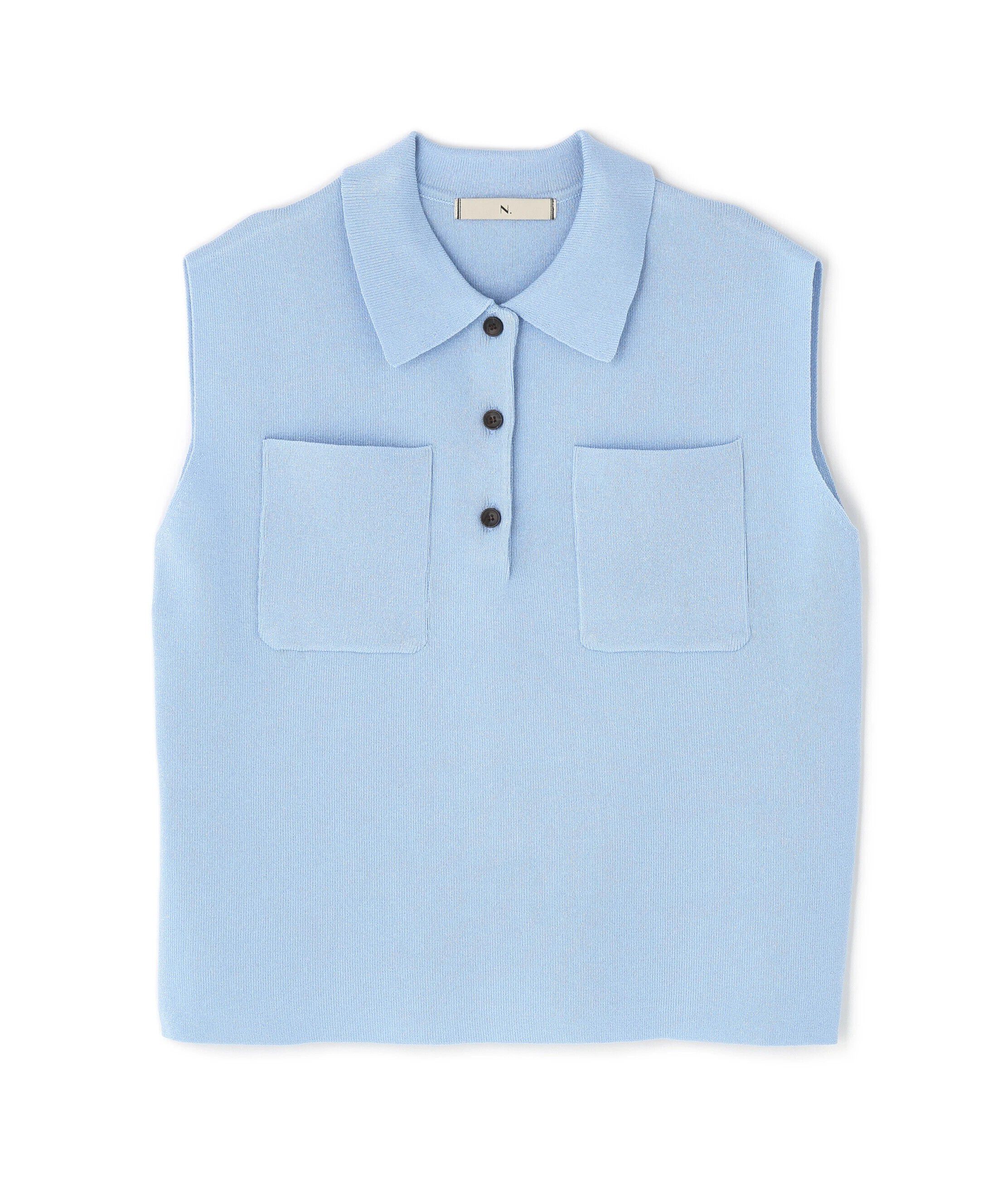  「ラメ混ポロエリニット」|ニット・セーター|