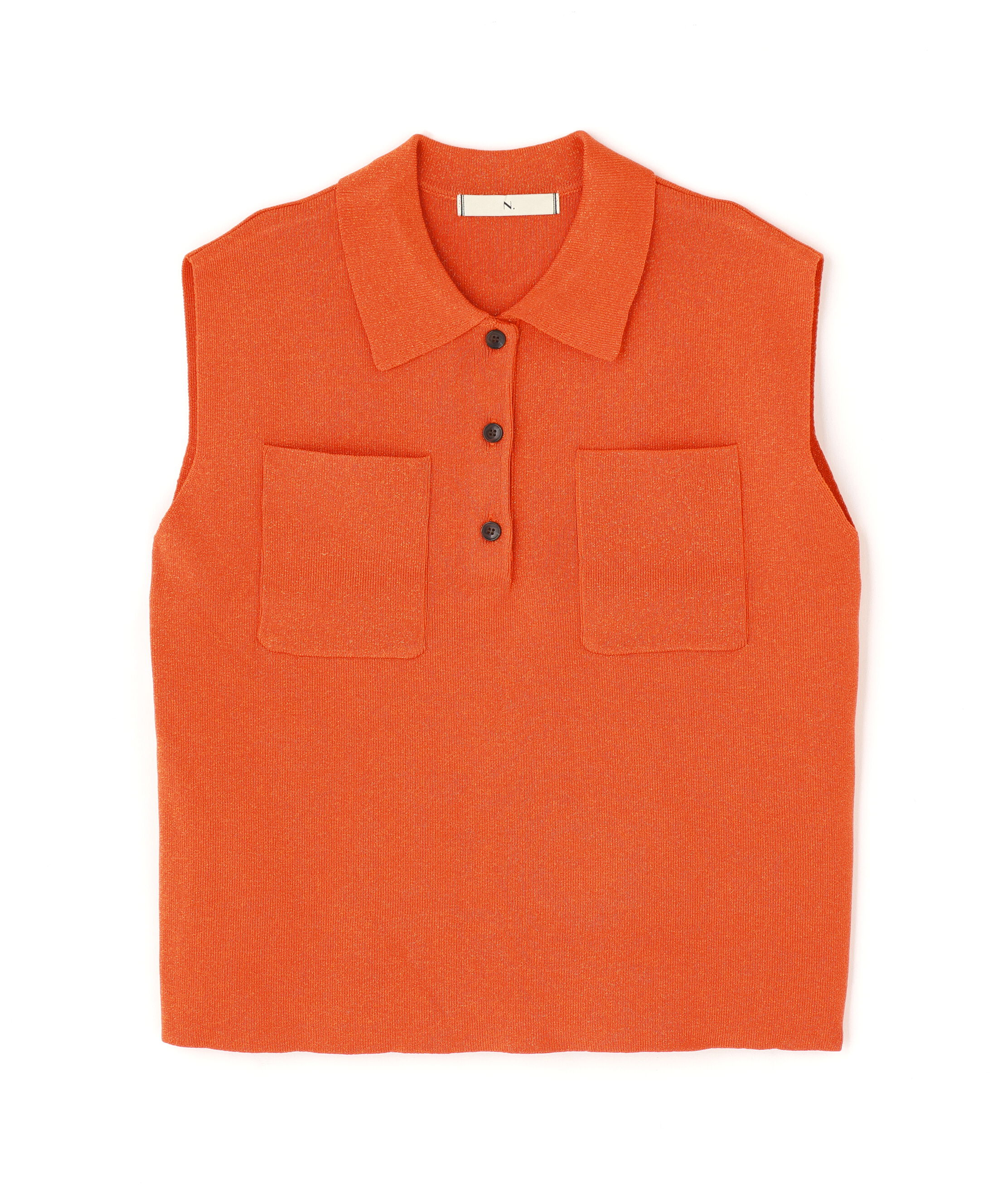  「ラメ混ポロエリニット」|ニット・セーター|