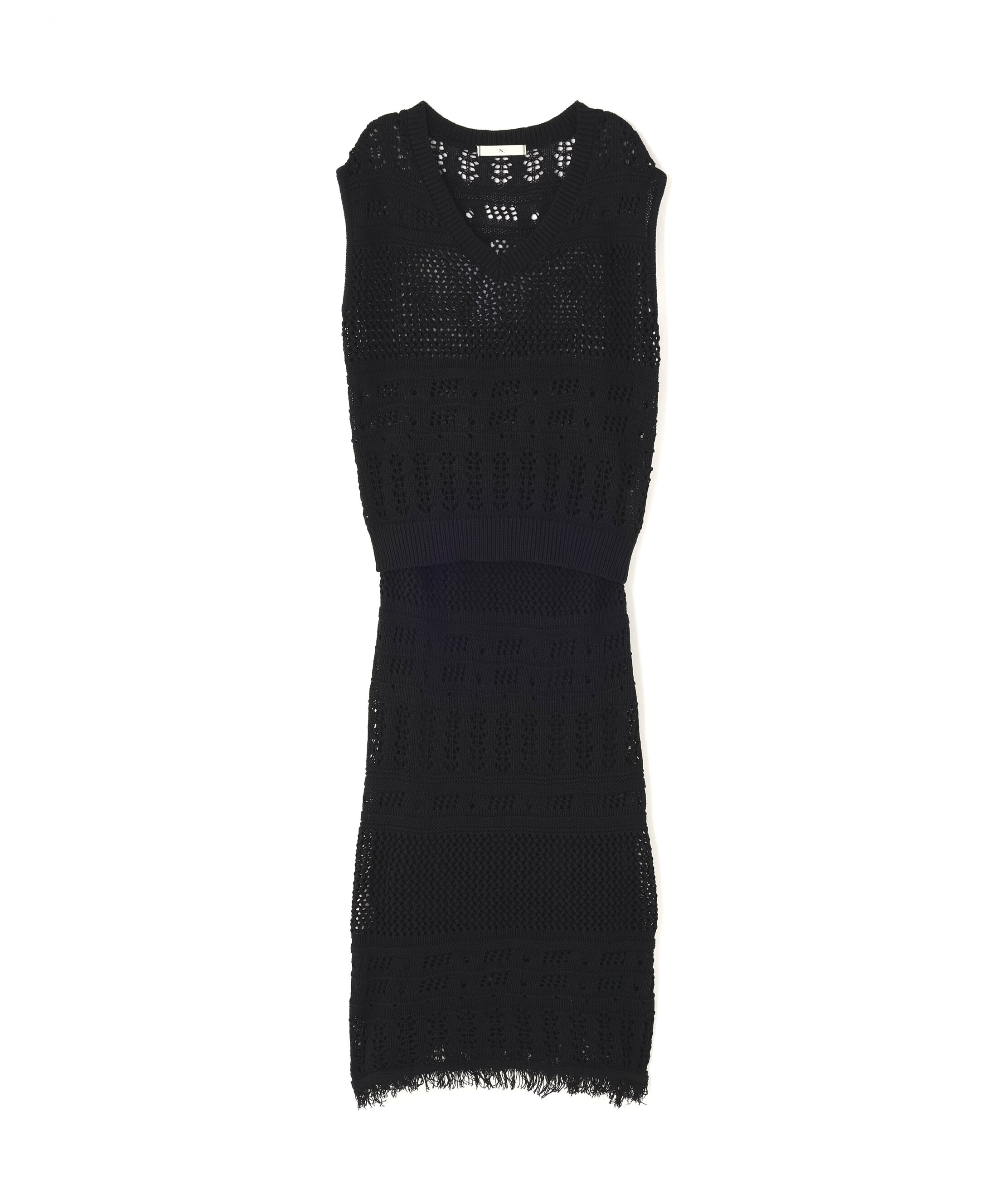  「パッチワークニットセットアップ」|スカート|